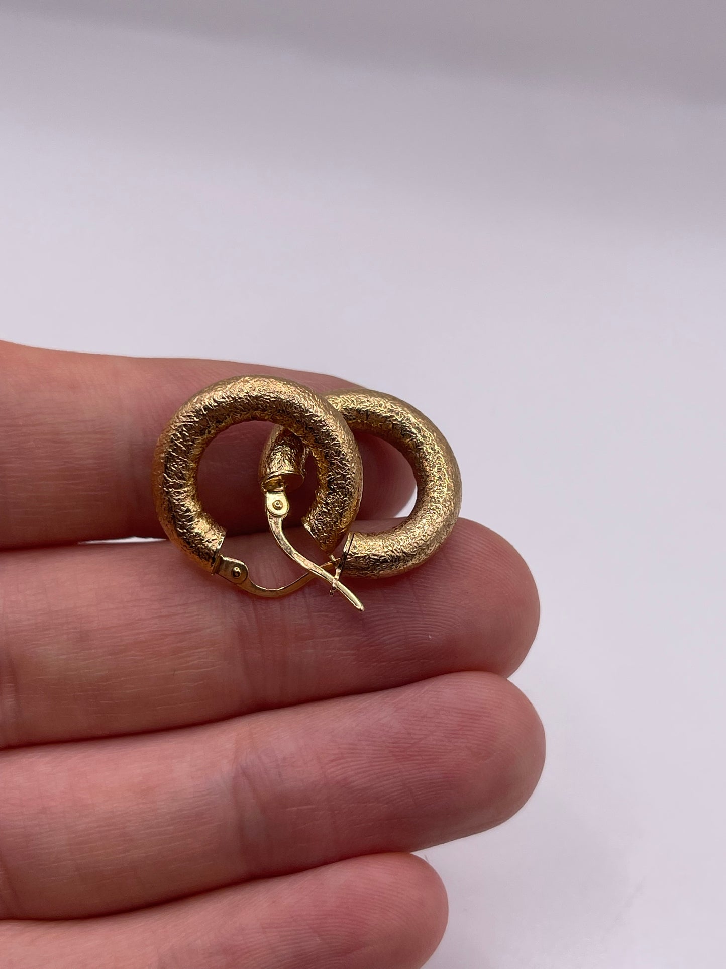 9ct gold Creole earrings