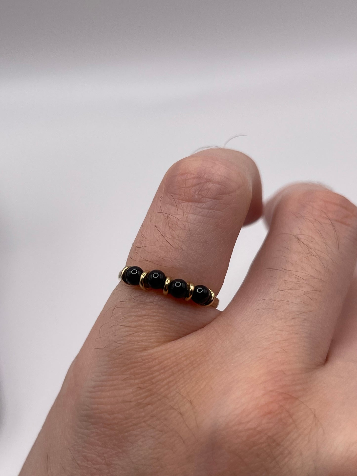 9ct gold onyx ring