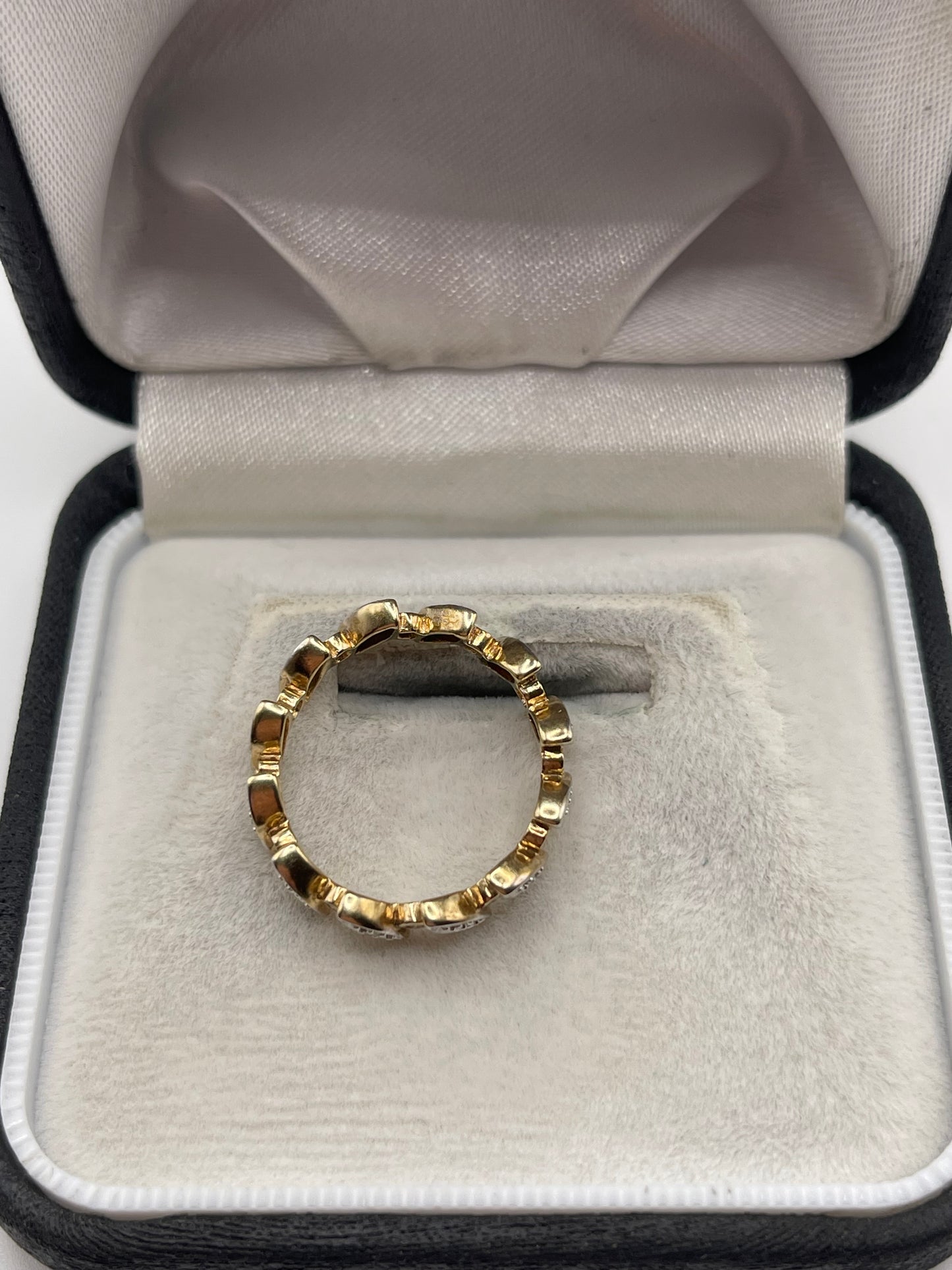 9ct gold diamond eternity ring
