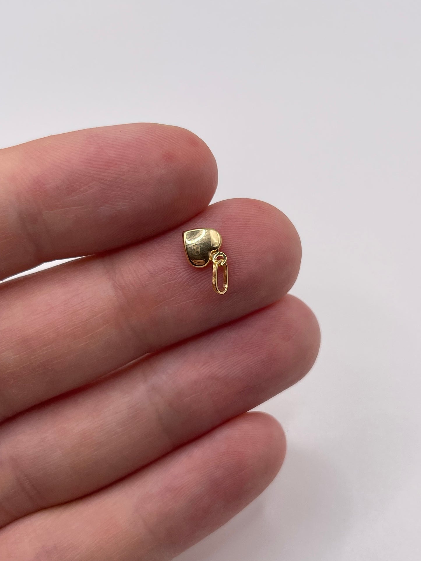 9ct gold heart charm
