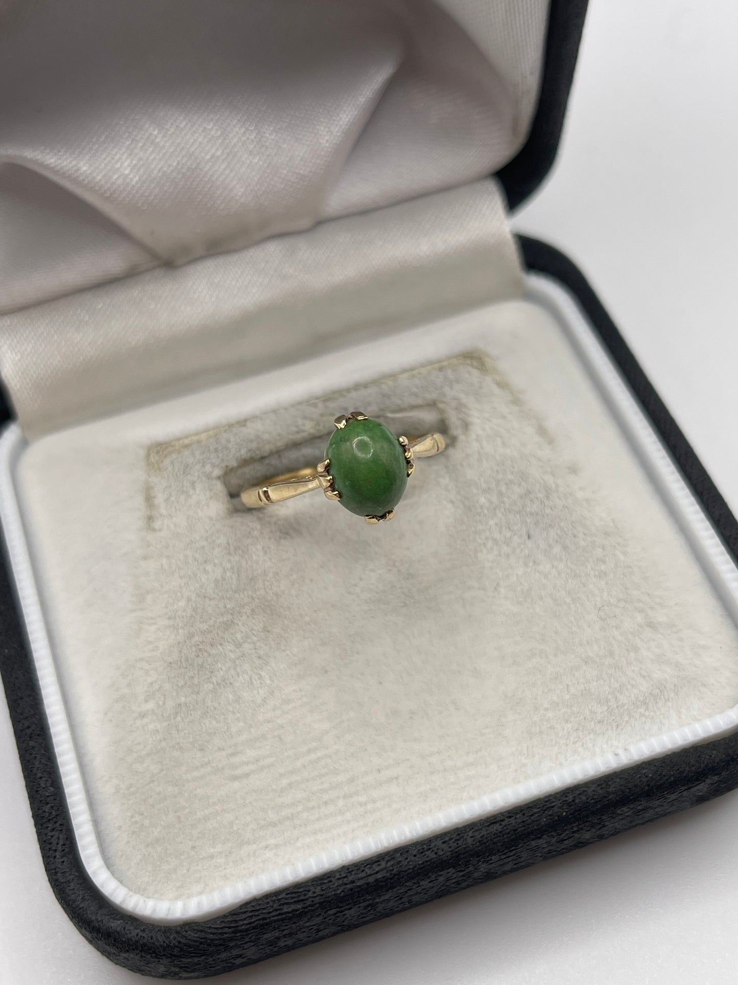 9ct gold natural stone ring