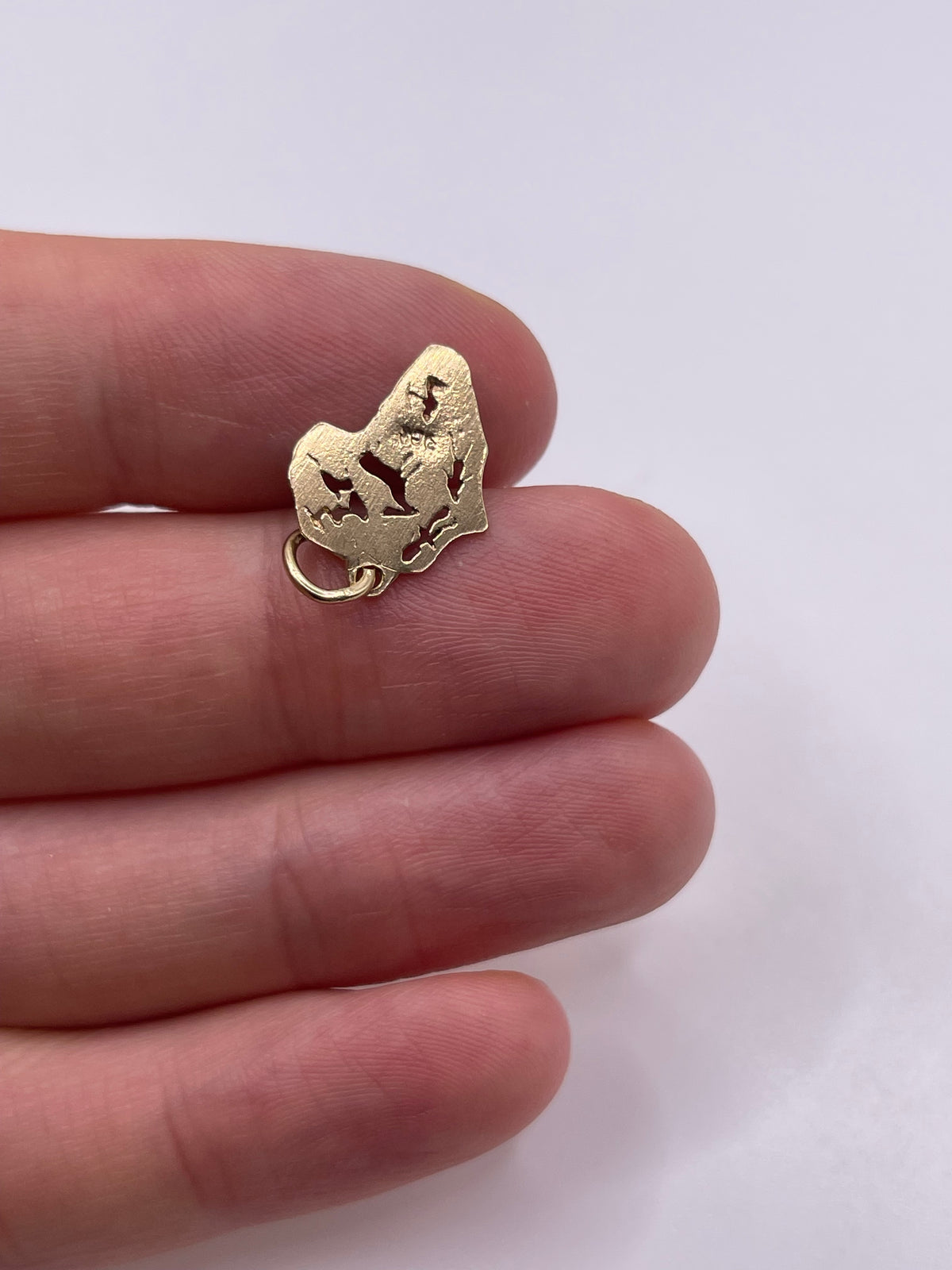 9ct gold Africa charm