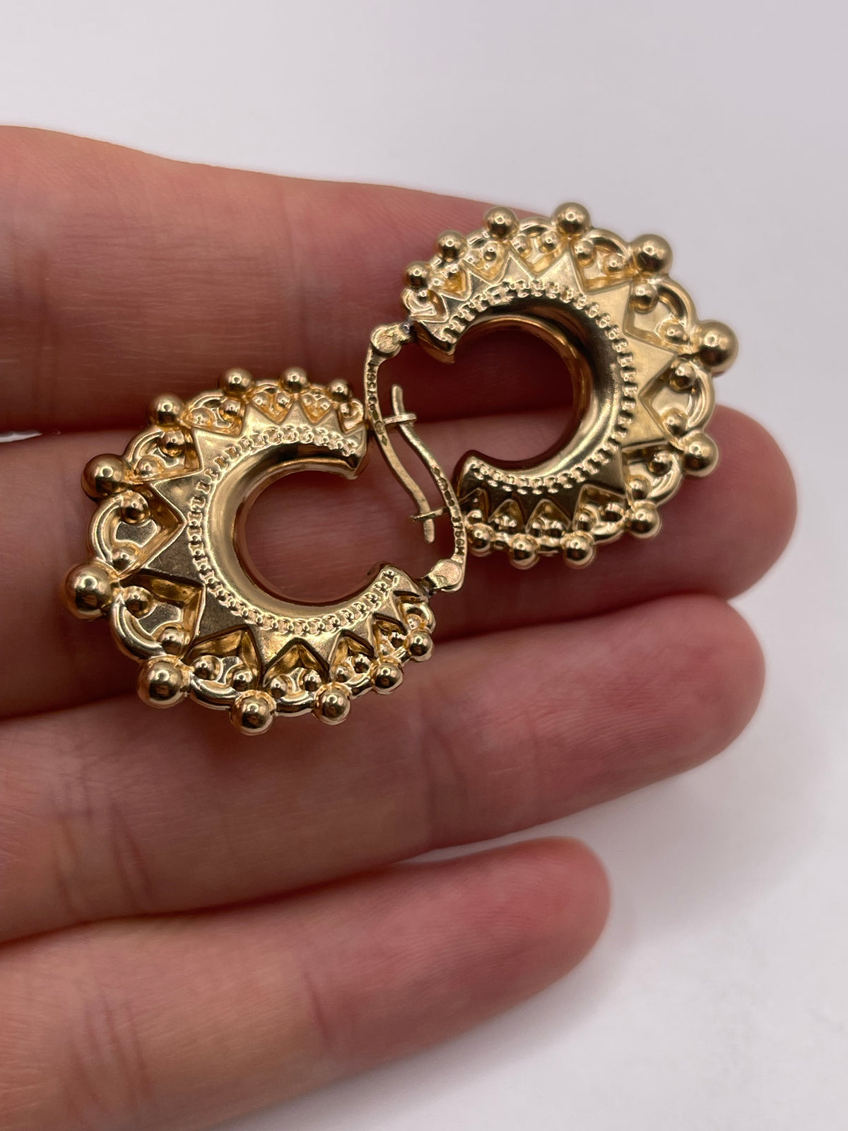 9ct gold Creole earrings