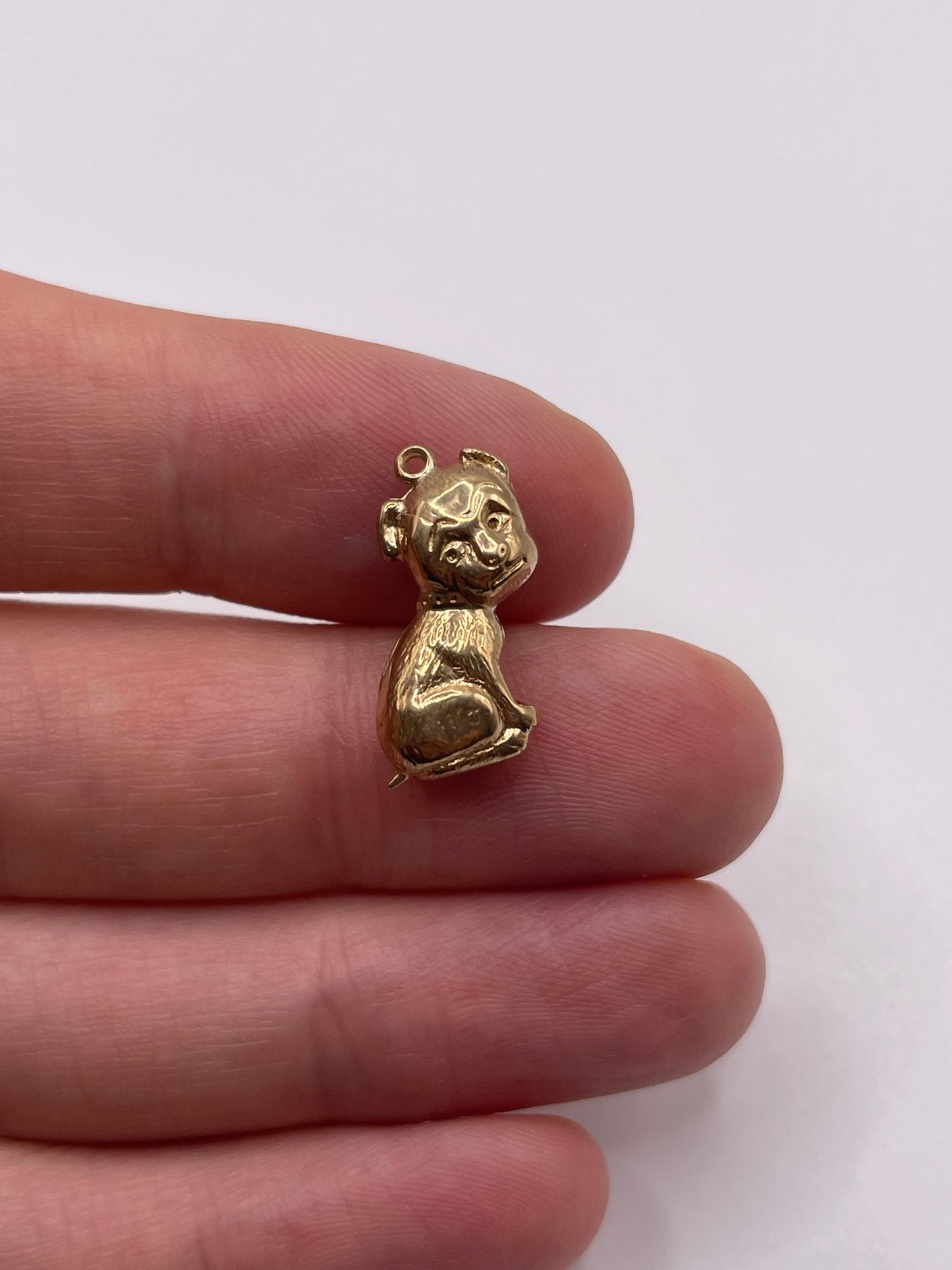 9ct gold dog charm