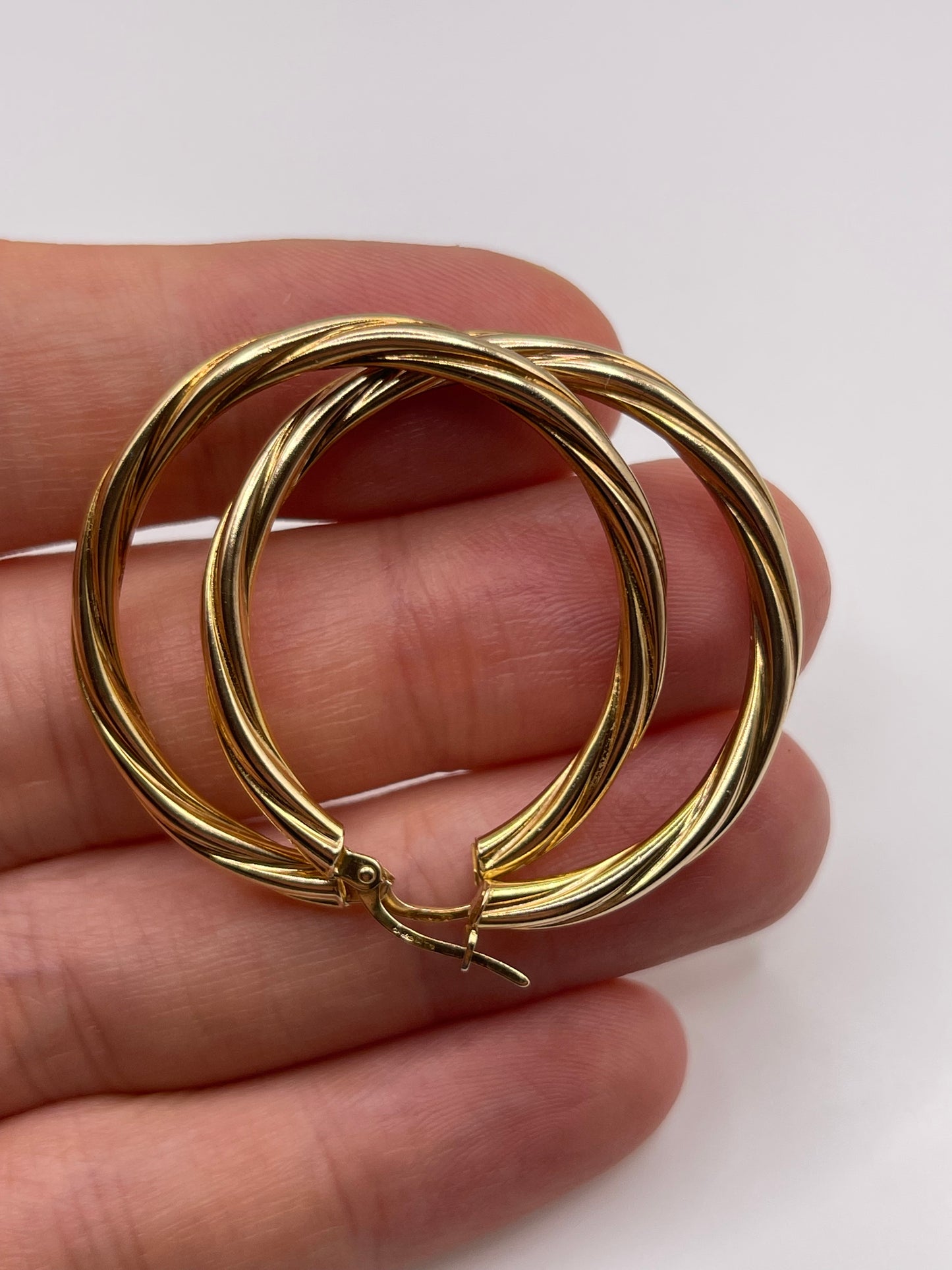 9ct gold Creole earrings