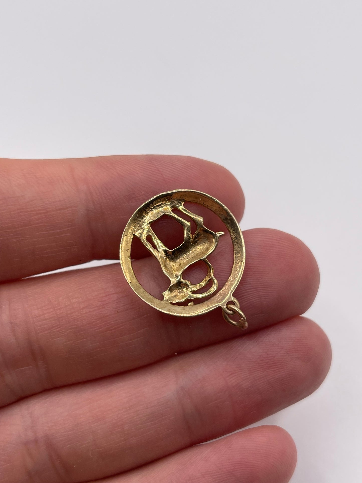 9ct gold Capricorn pendant