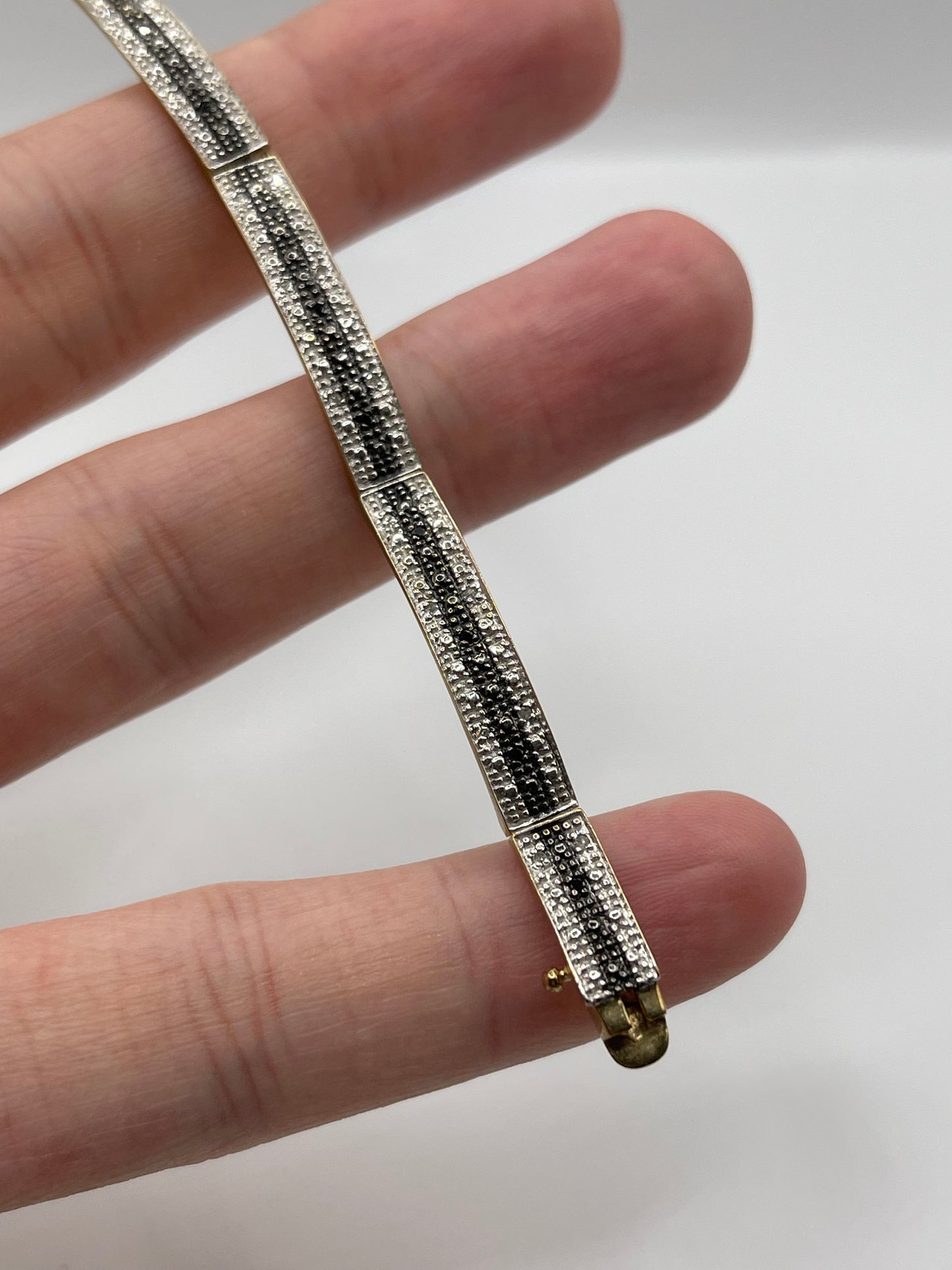 9ct gold diamond bracelet