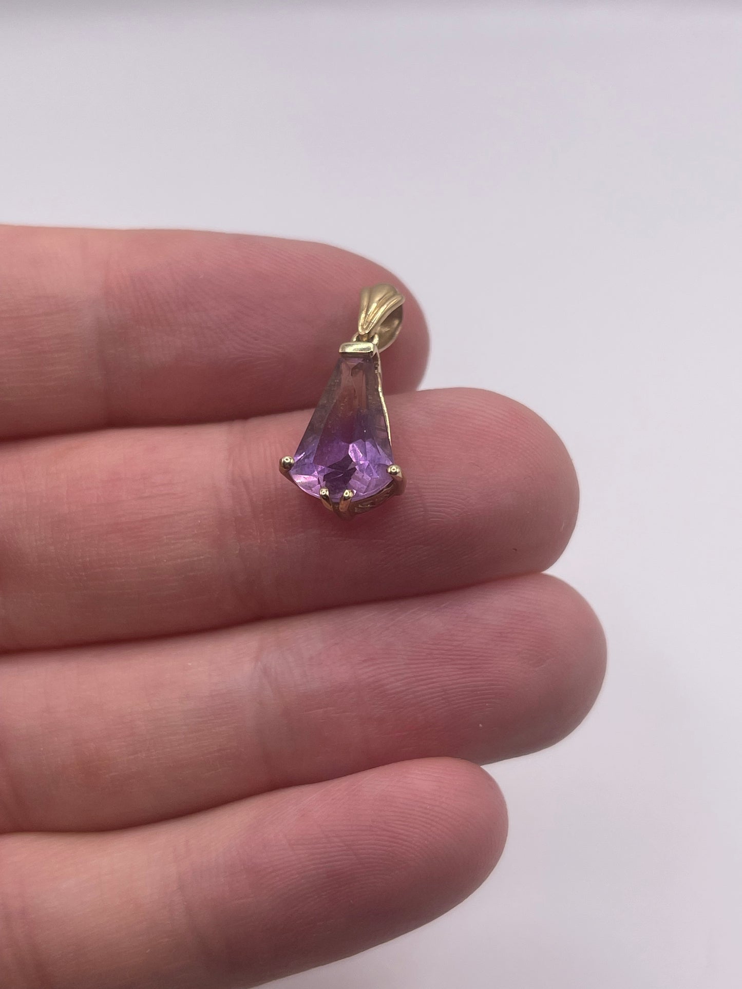 9ct gold ametrine pendant