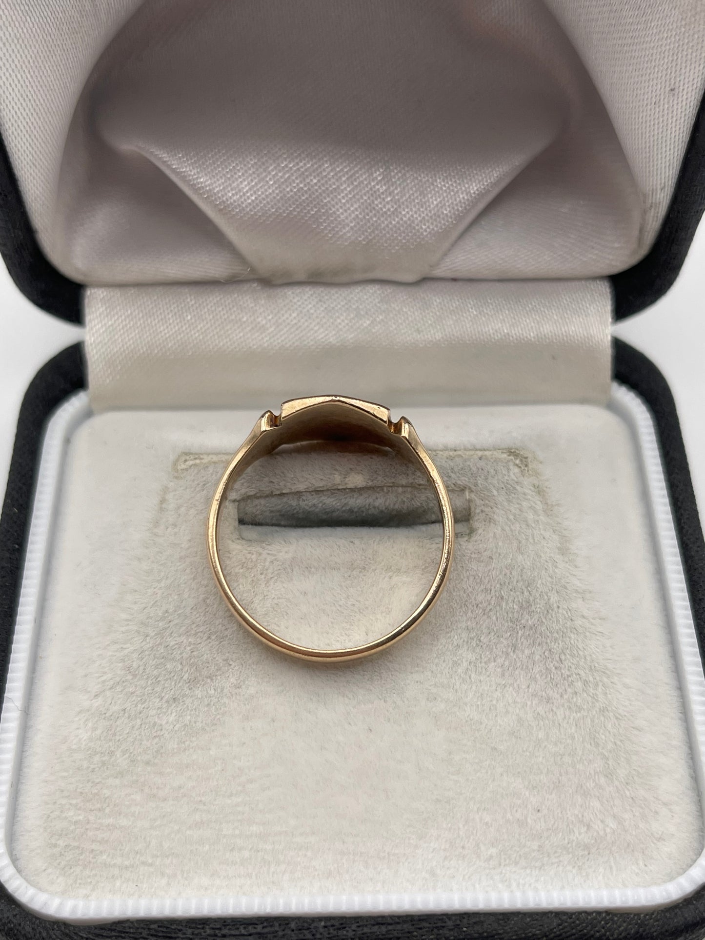 9ct rose gold signet ring