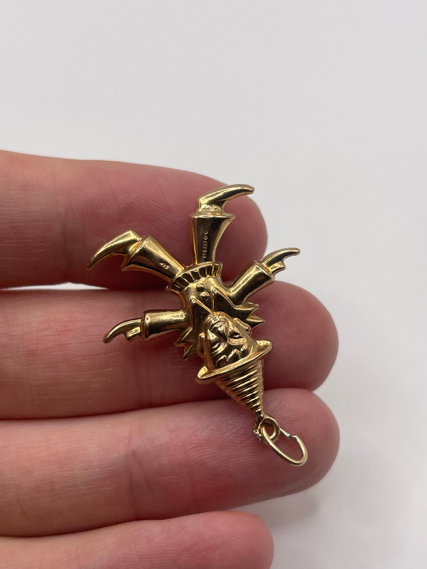 9ct gold pixie charm