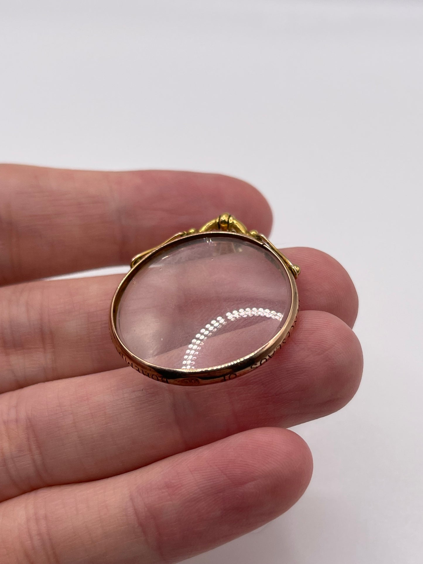 9ct rose gold locket pendant