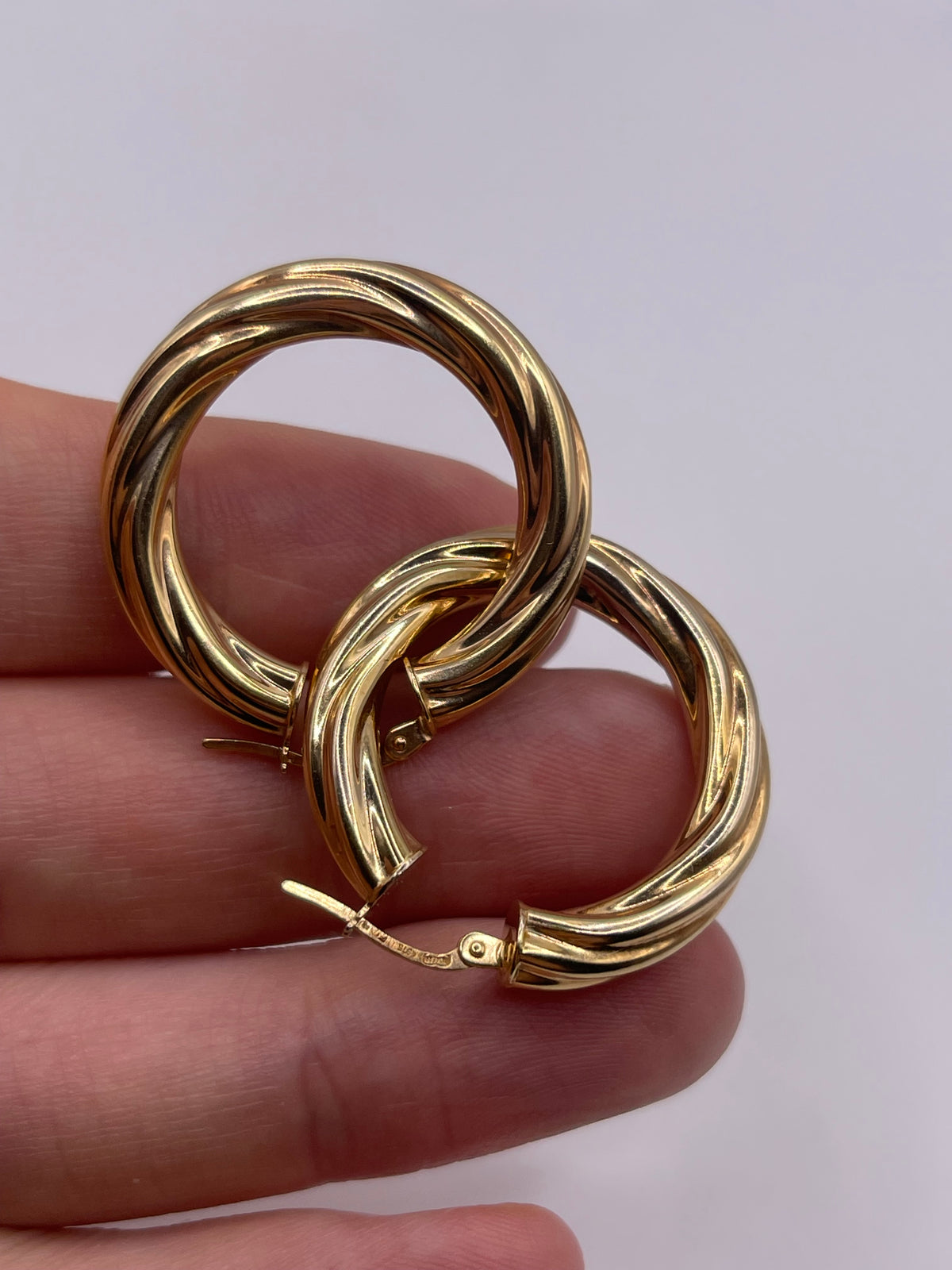 9ct gold Creole earrings