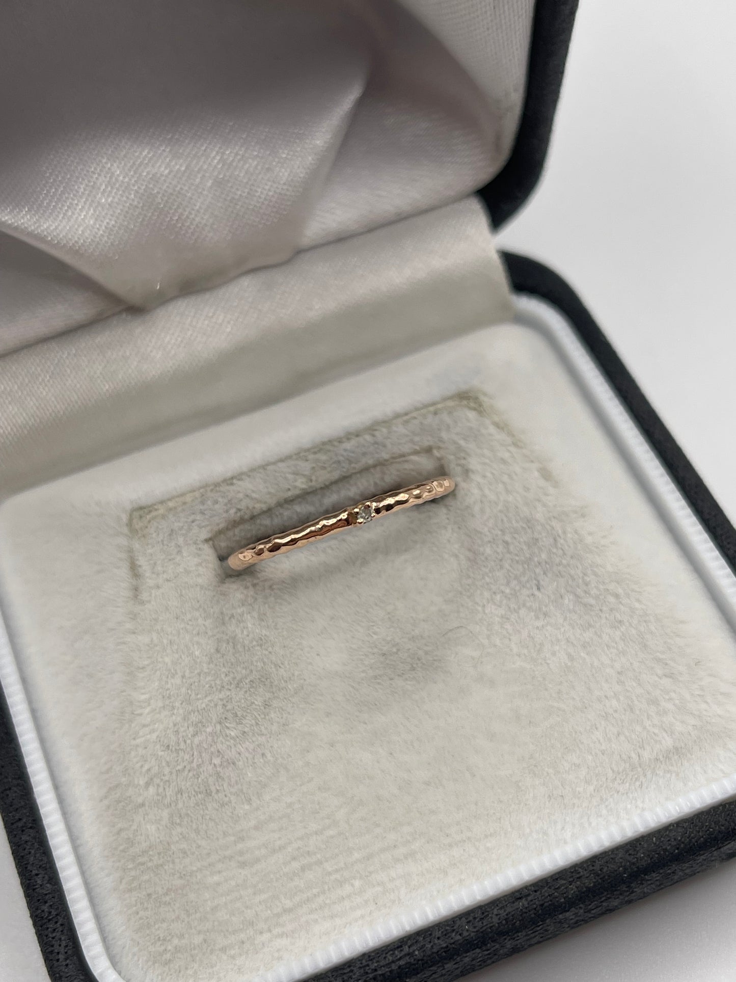 9ct rose gold diamond ring