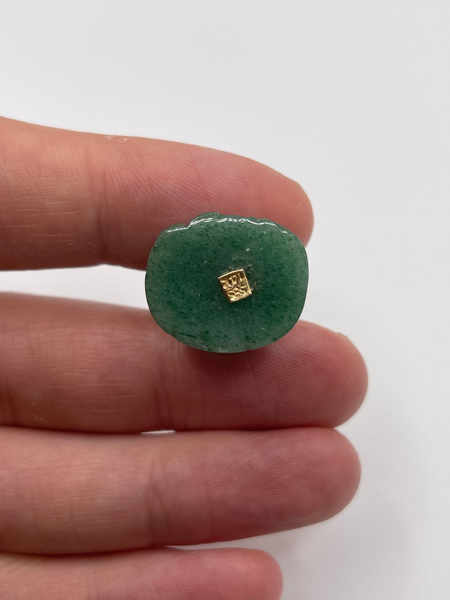 14ct gold gemstone Buddha pendant