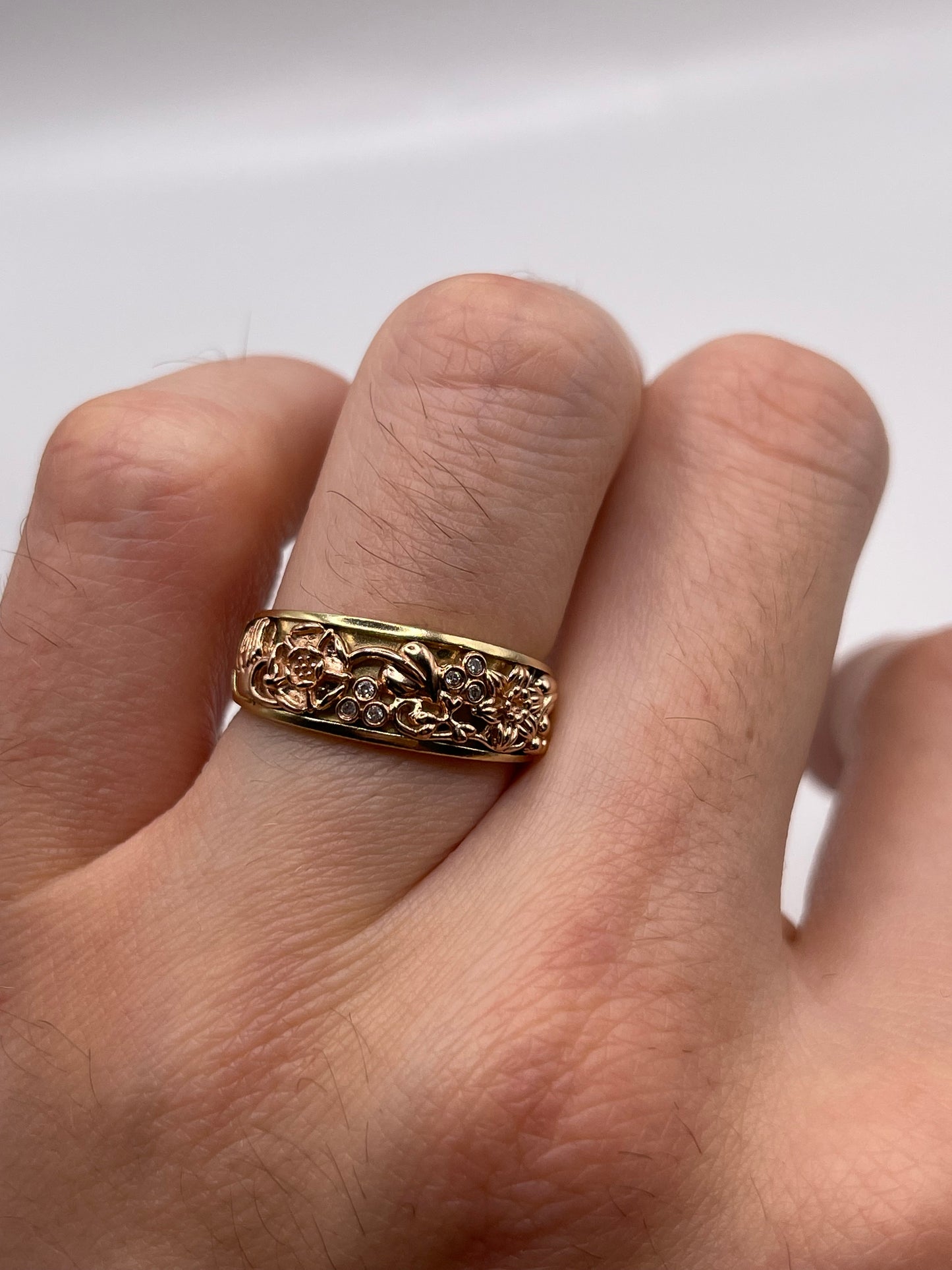 Clogau 9ct gold diamond ring