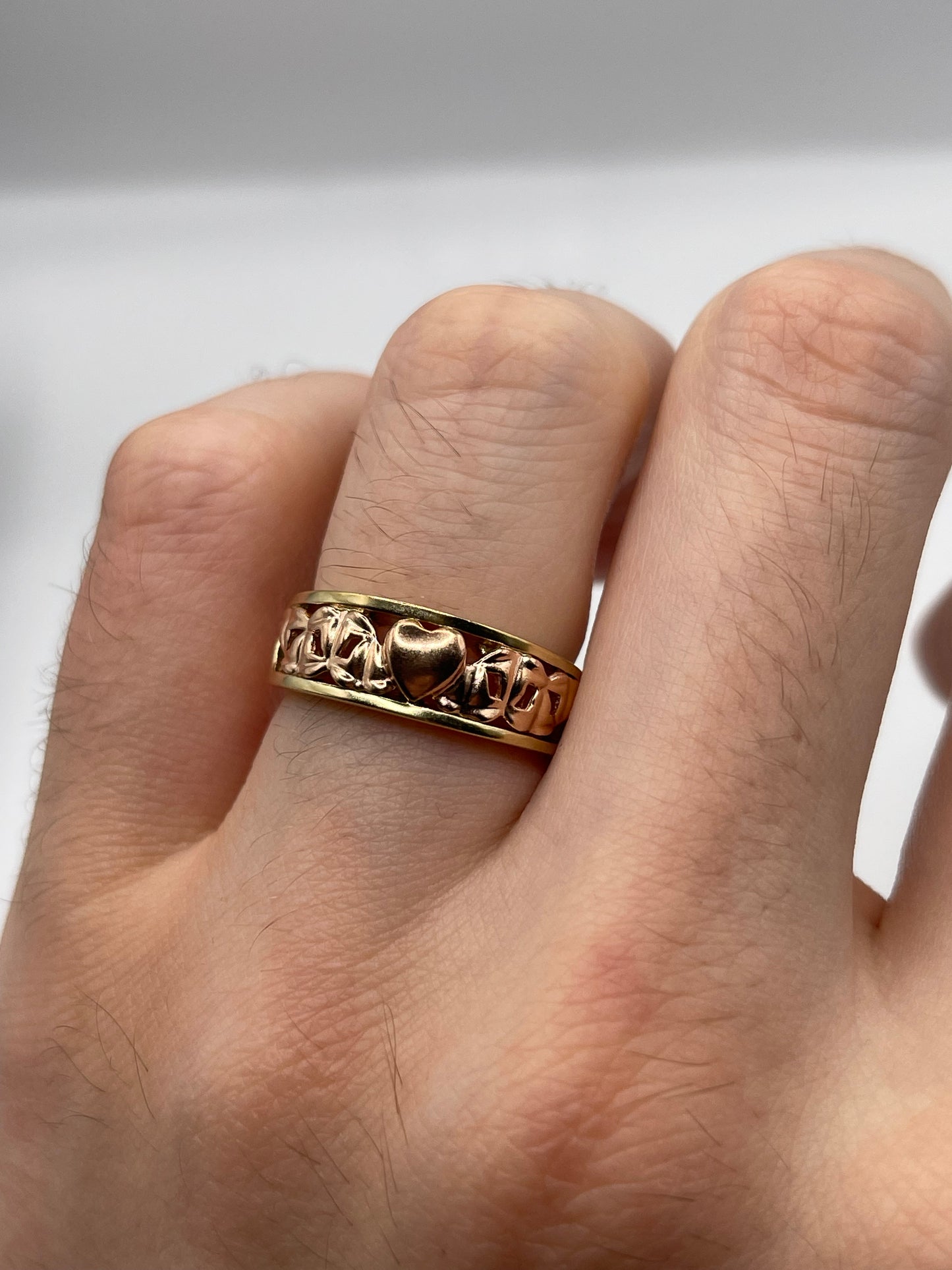 Clogau 9ct two two gold ring