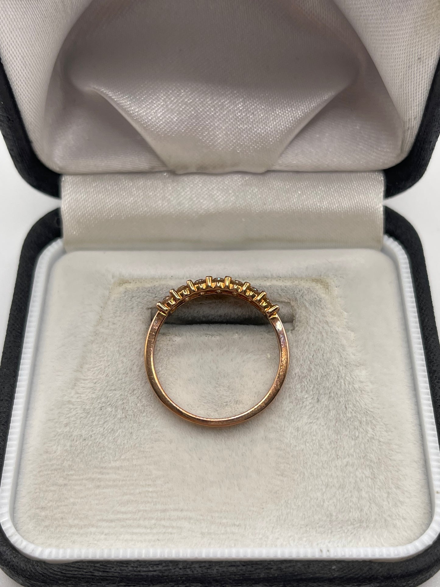 9ct rose gold diamond ring