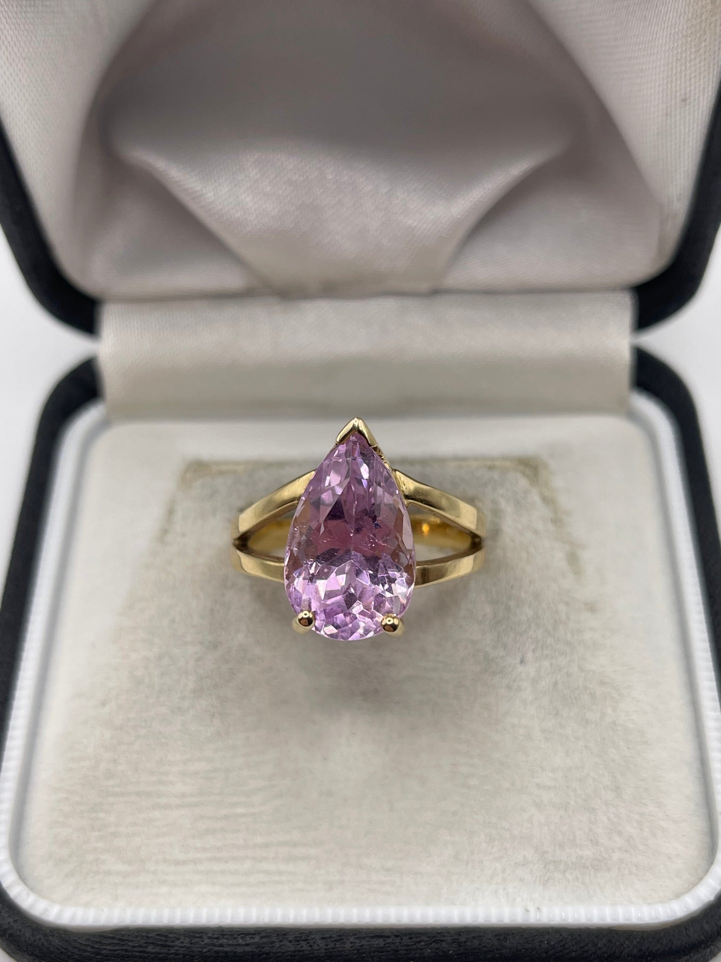 14ct gold kunzite ring