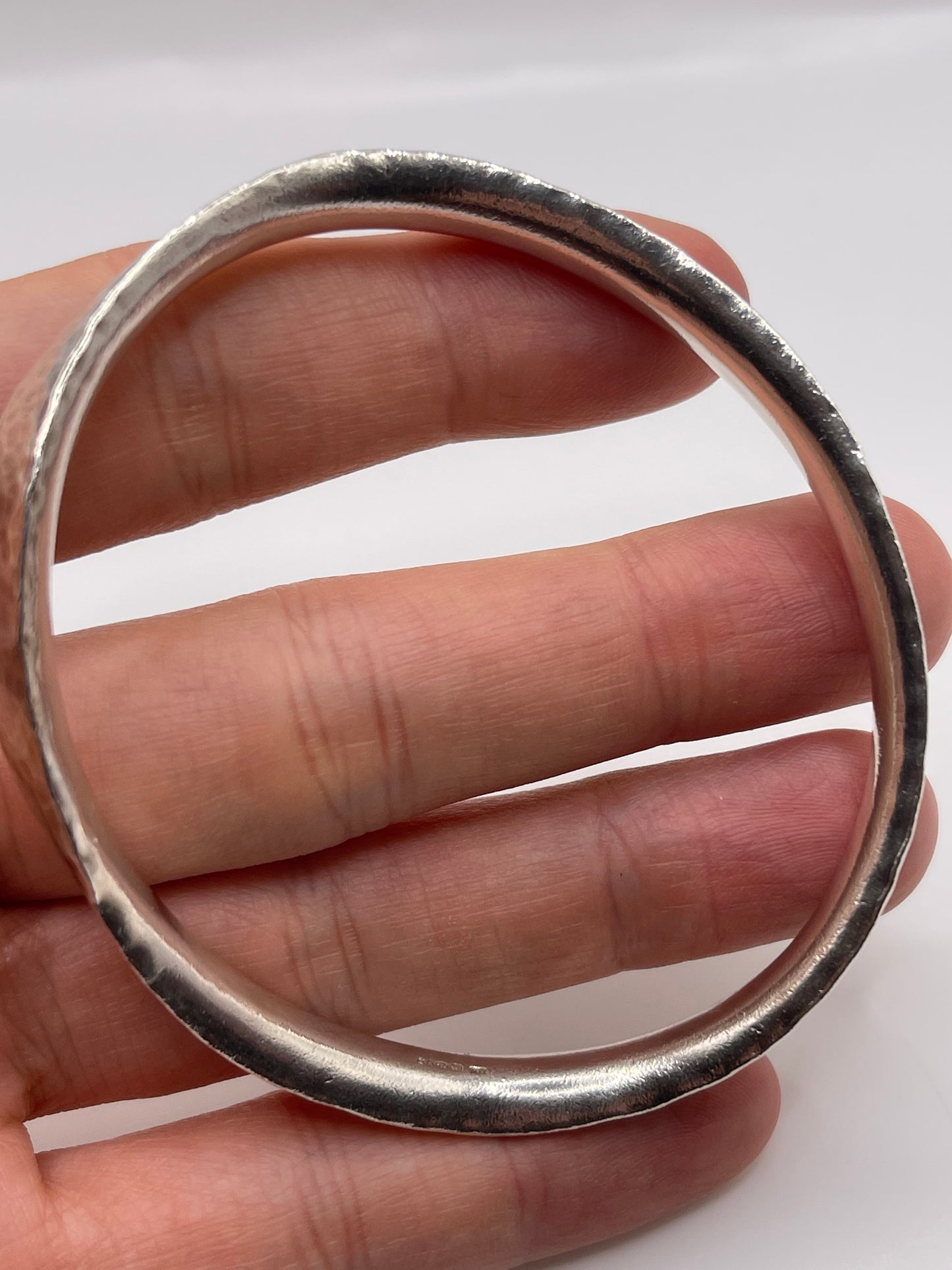 Heavy silver bangle