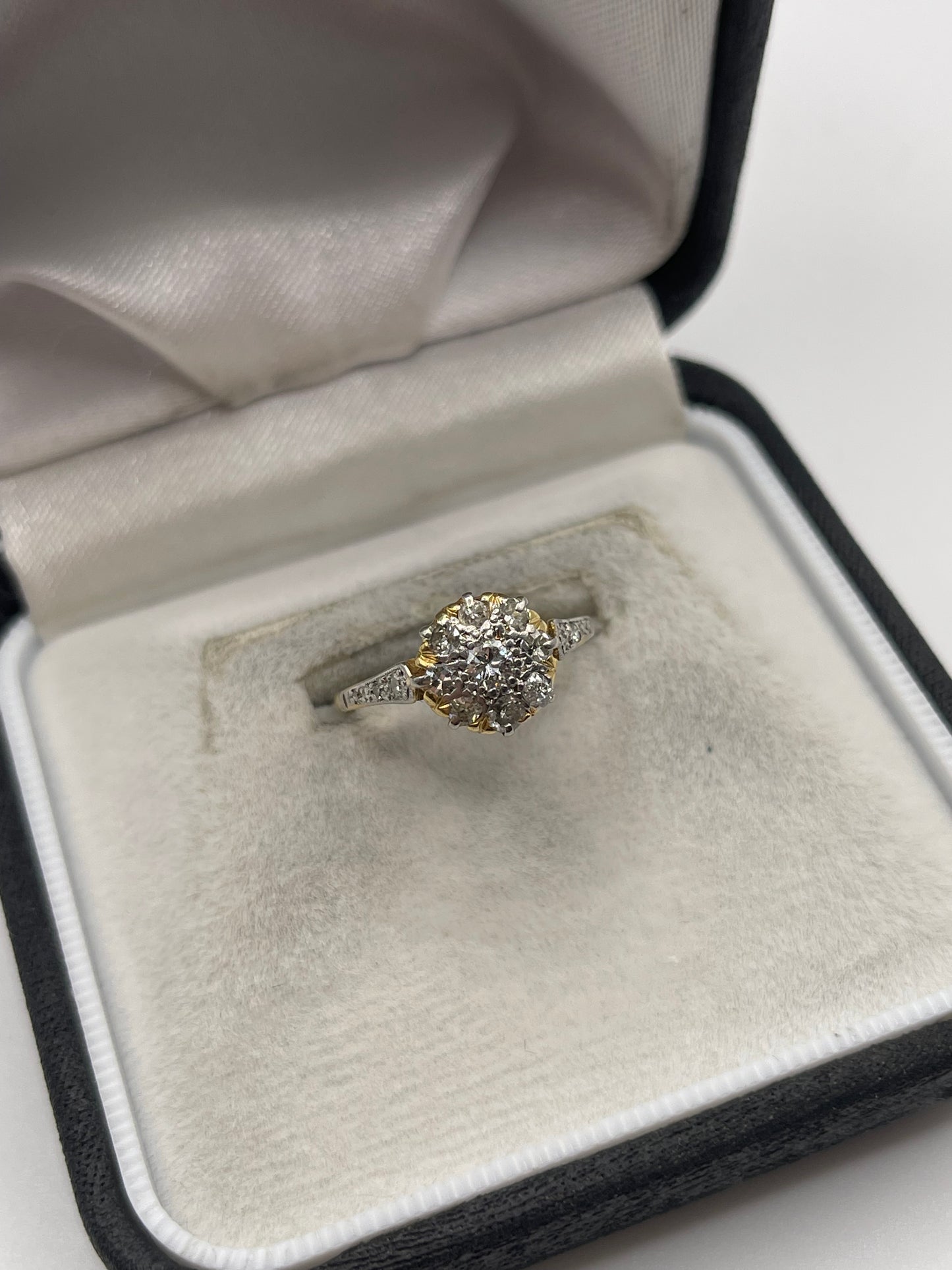 18ct gold platinum diamond ring