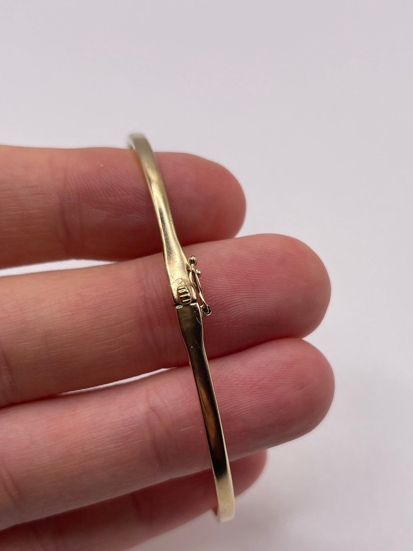 9ct gold ruby and diamond bangle