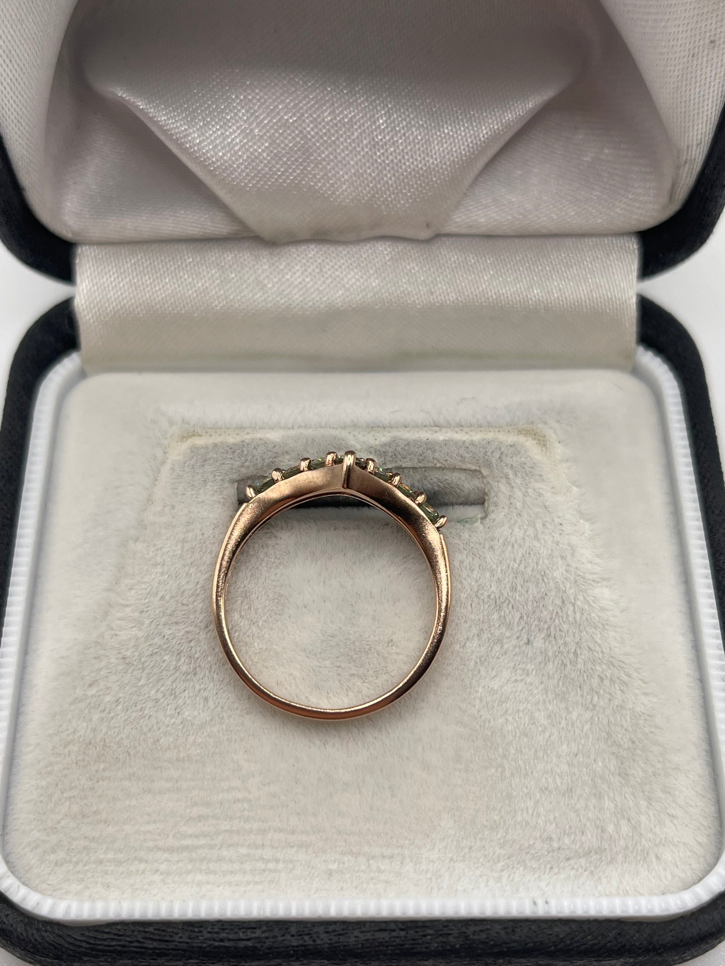 9ct rose gold quartz ring