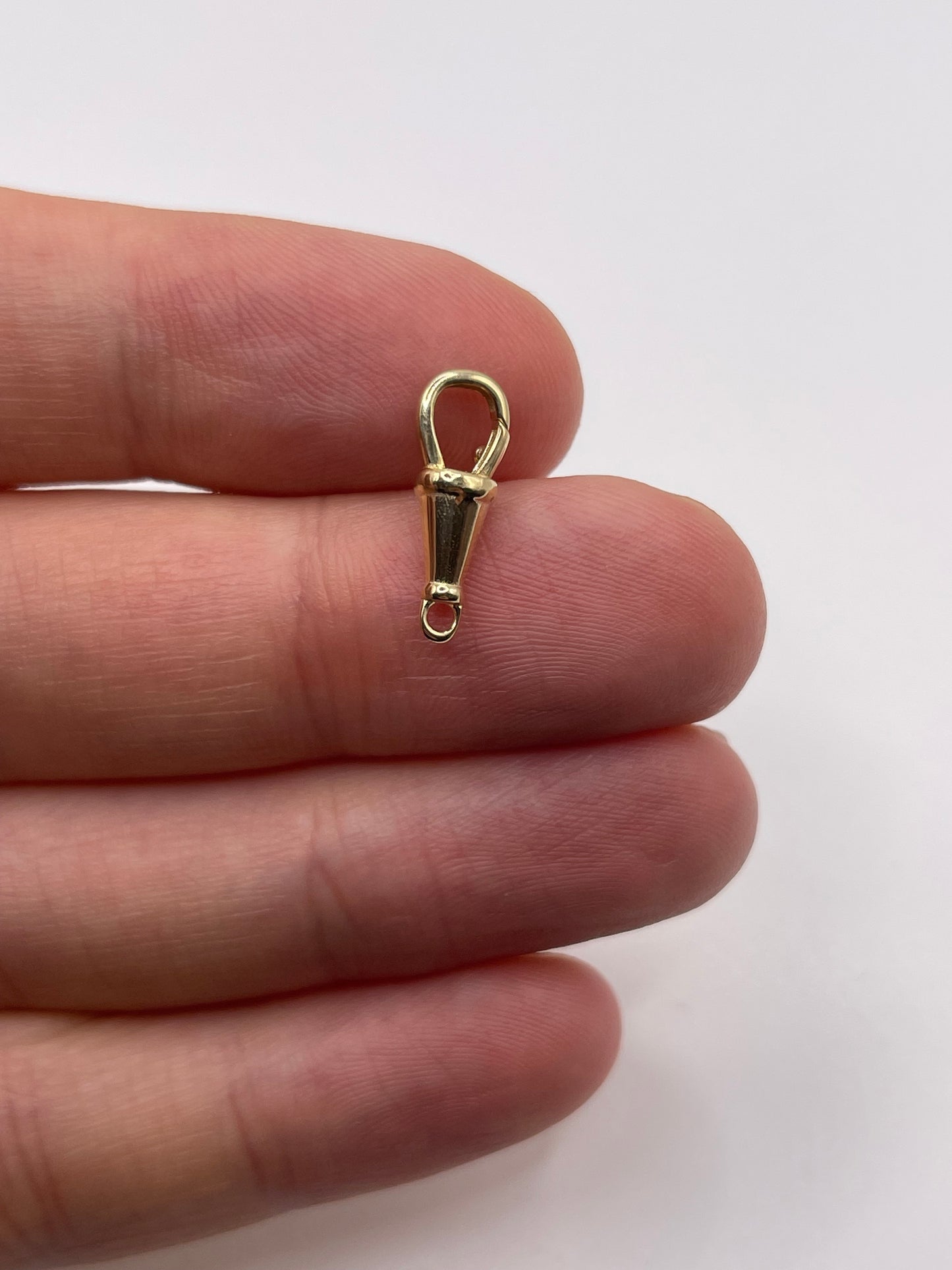 9ct gold 16mm dog clip