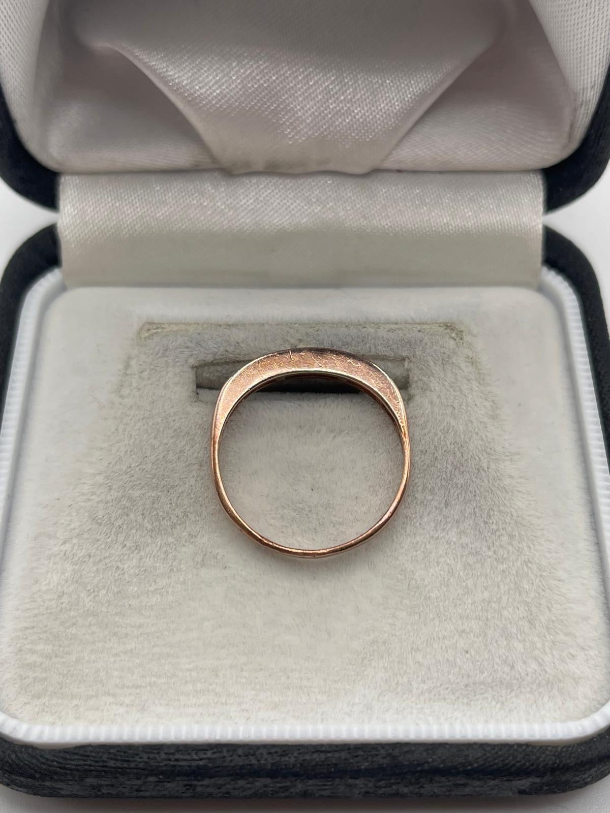 9ct rose gold diamond ring