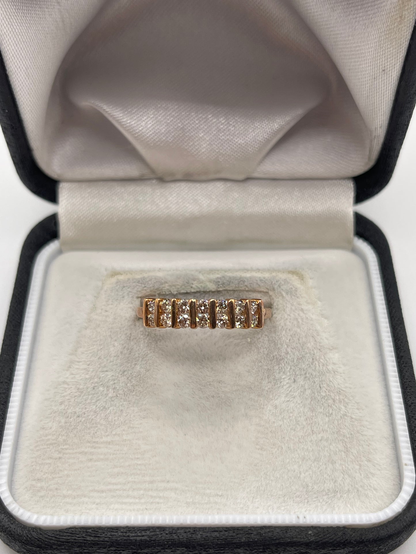 9ct rose gold diamond ring