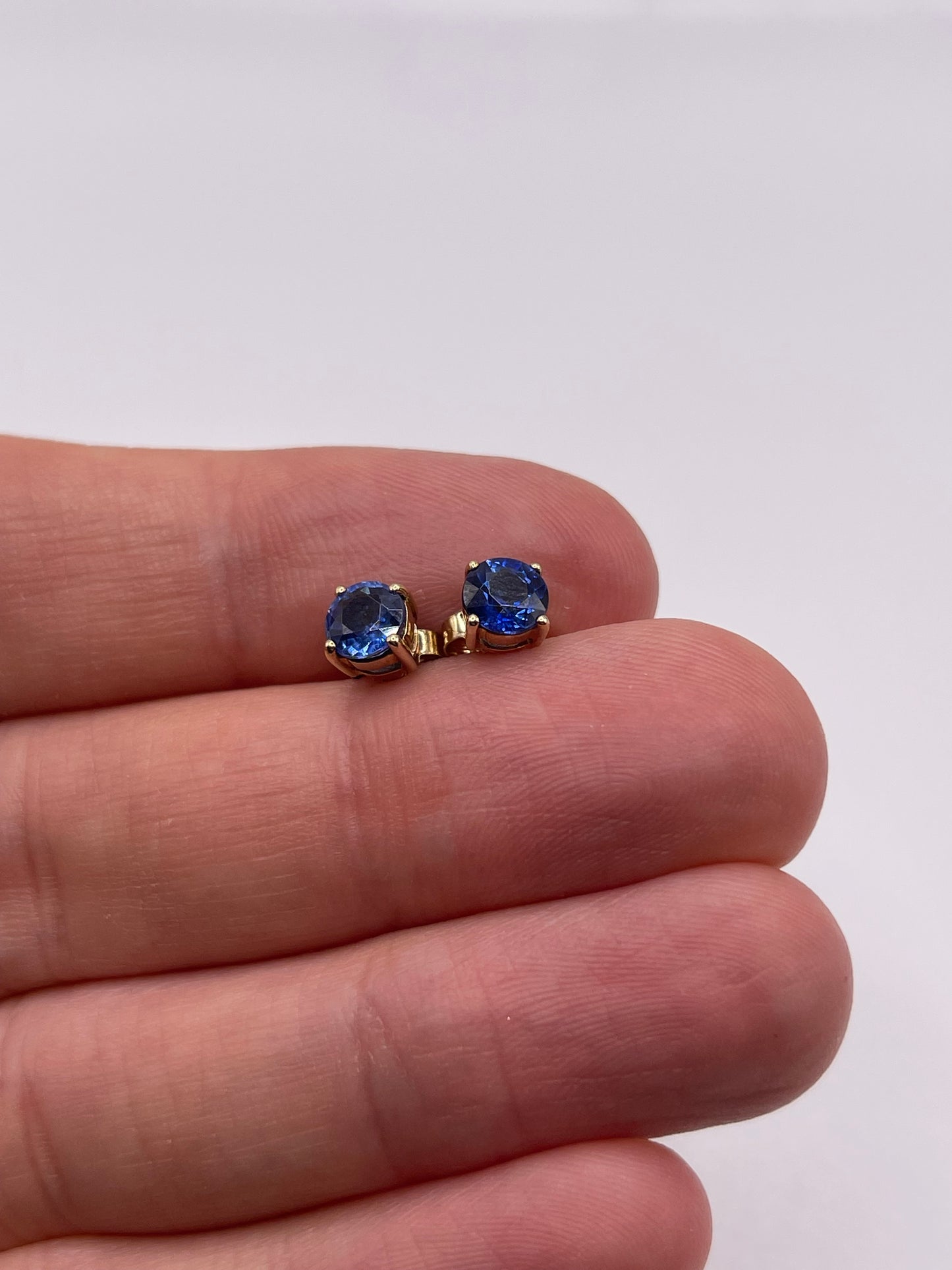 9ct gold kyanite earrings