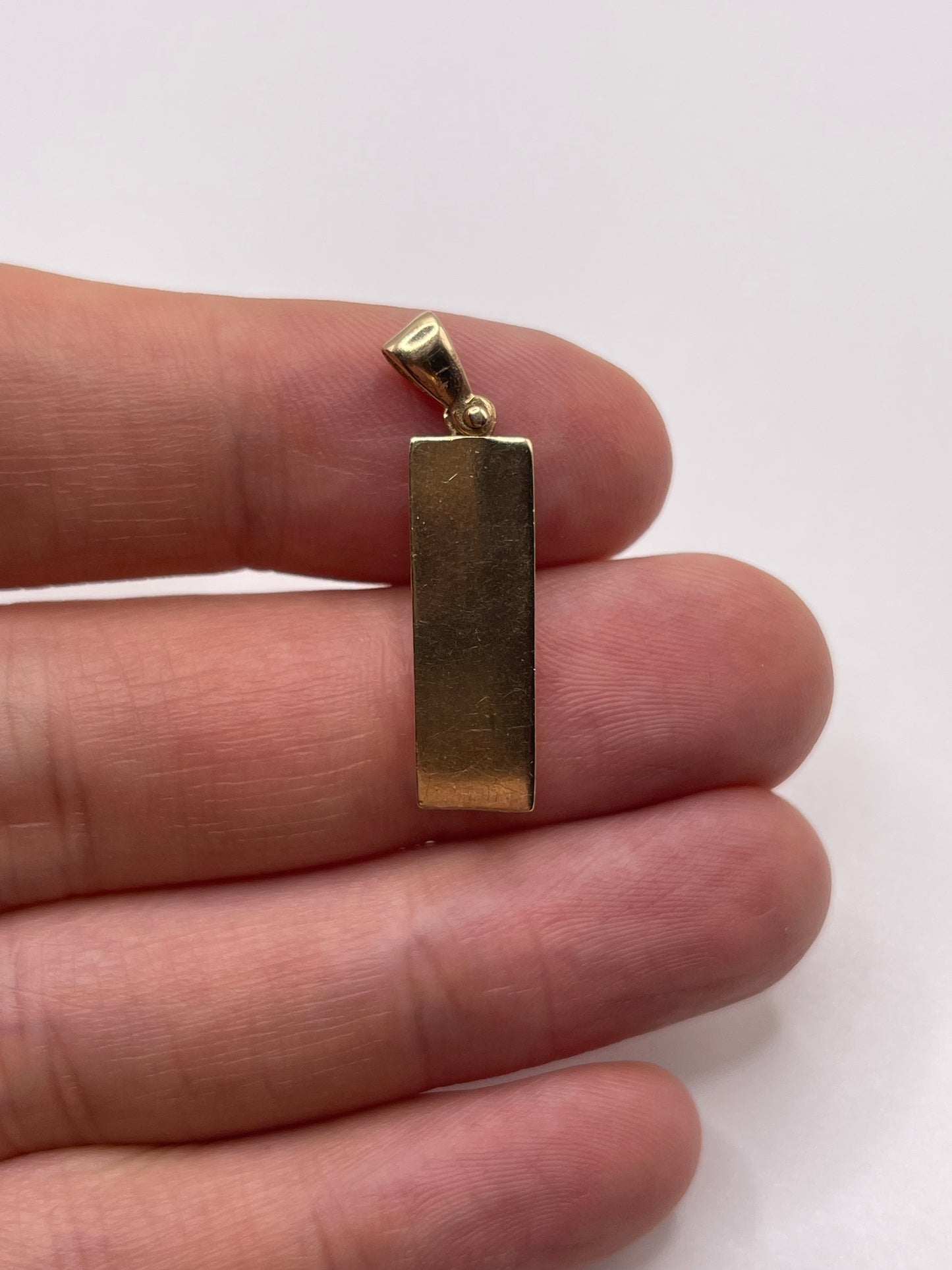 9ct gold ingot pendant