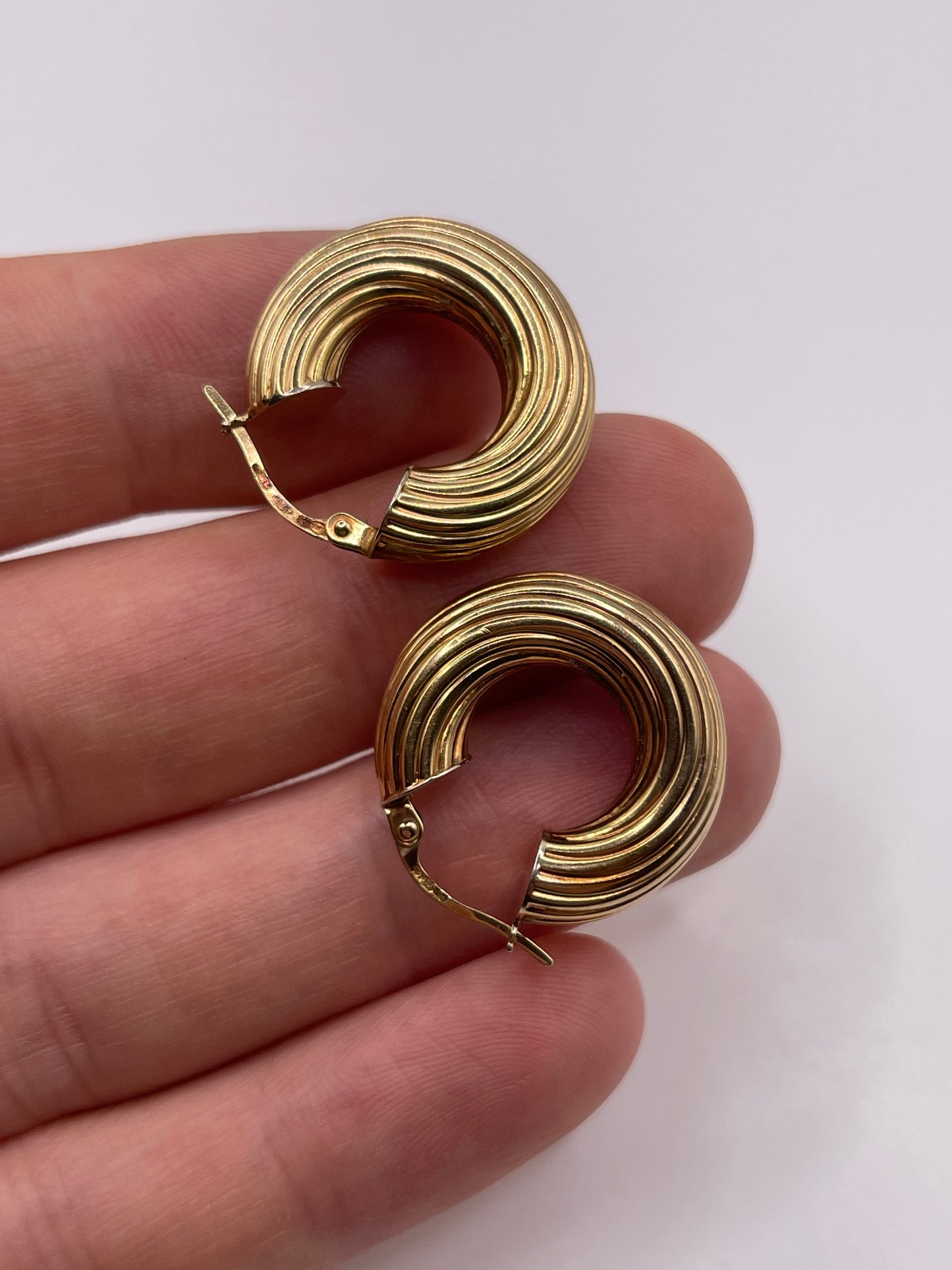 9ct gold Creole earrings