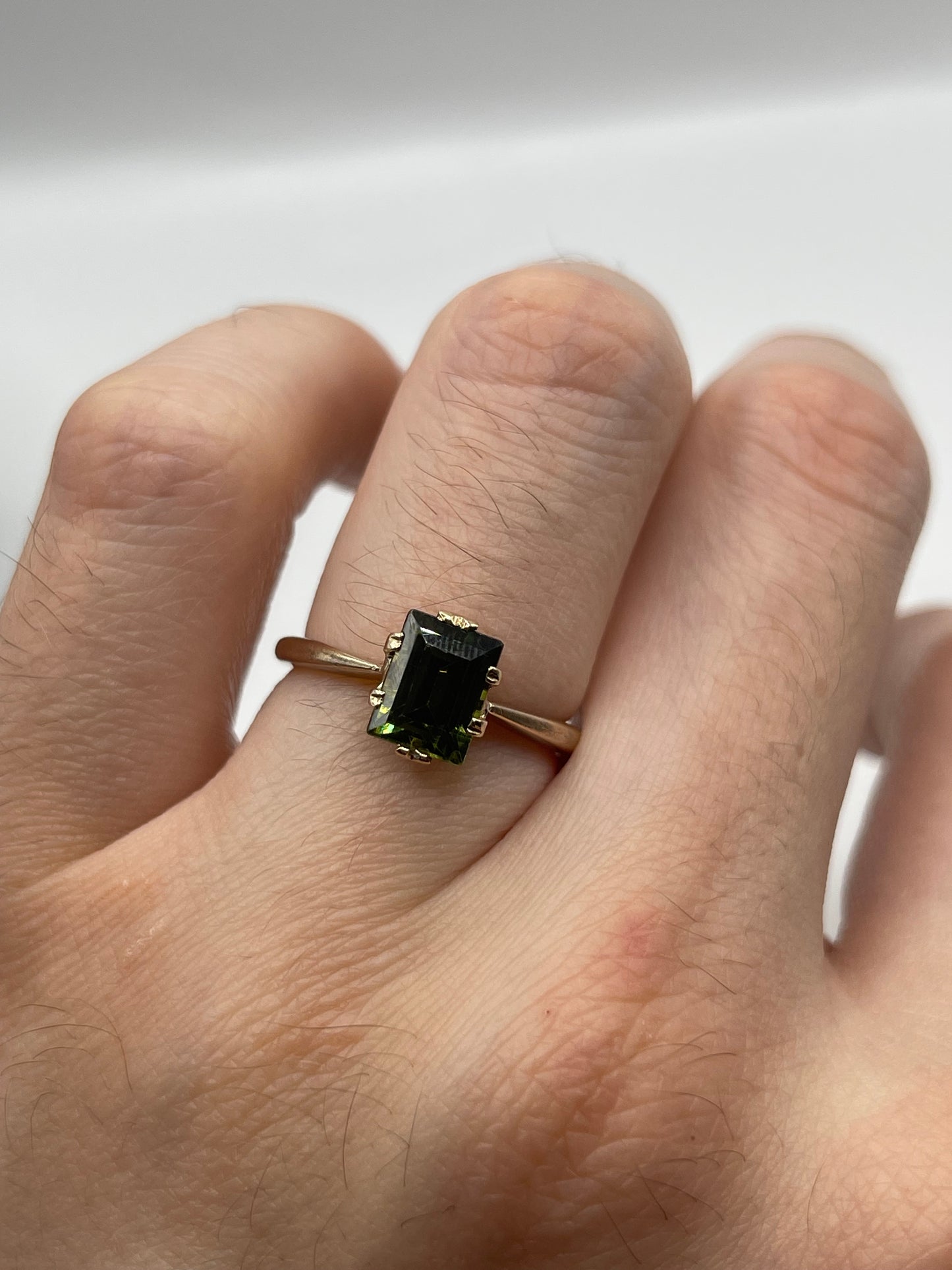 9ct rose gold paste ring