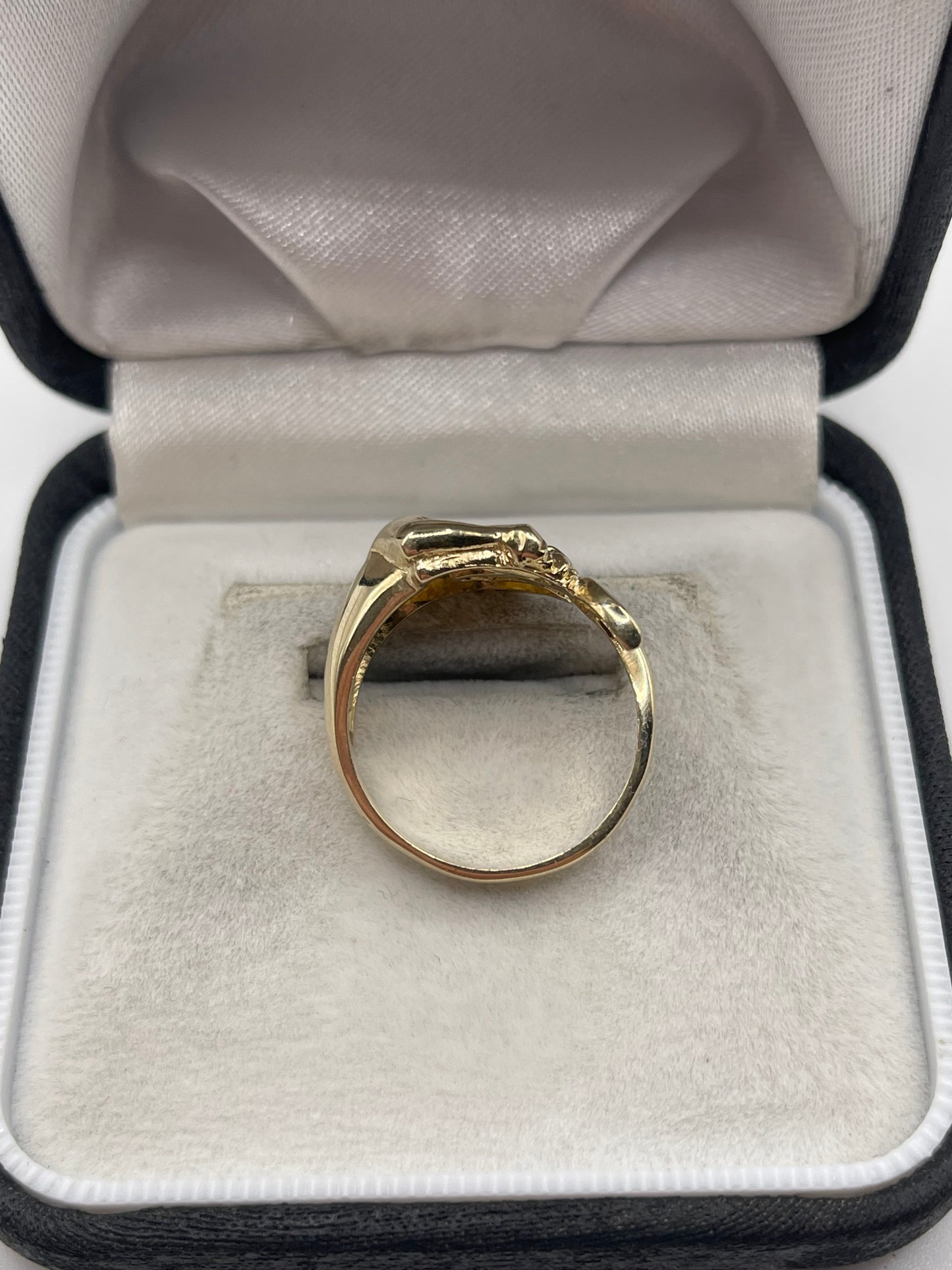 9ct gold sapphire panther ring