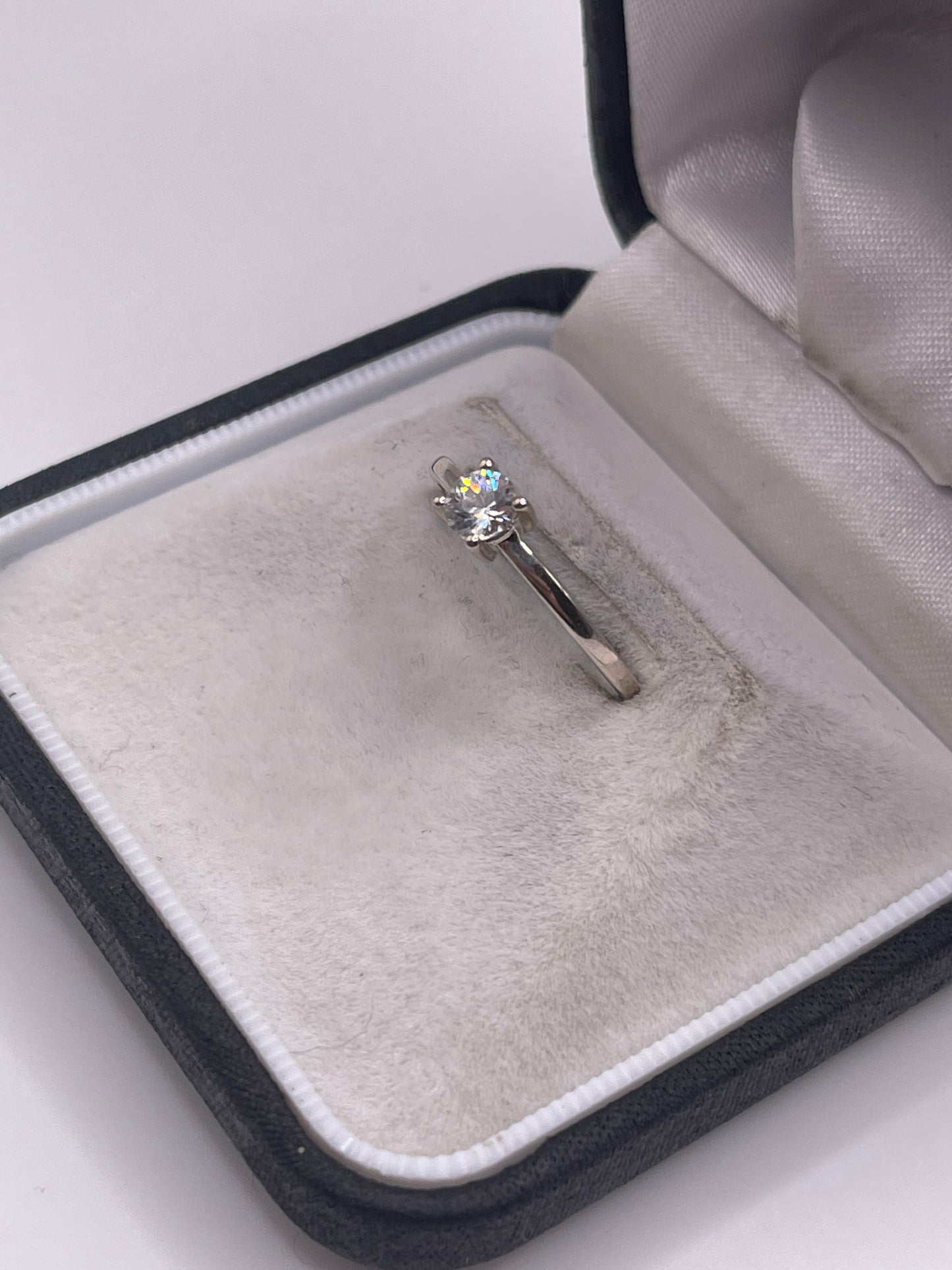 Silver cz ring