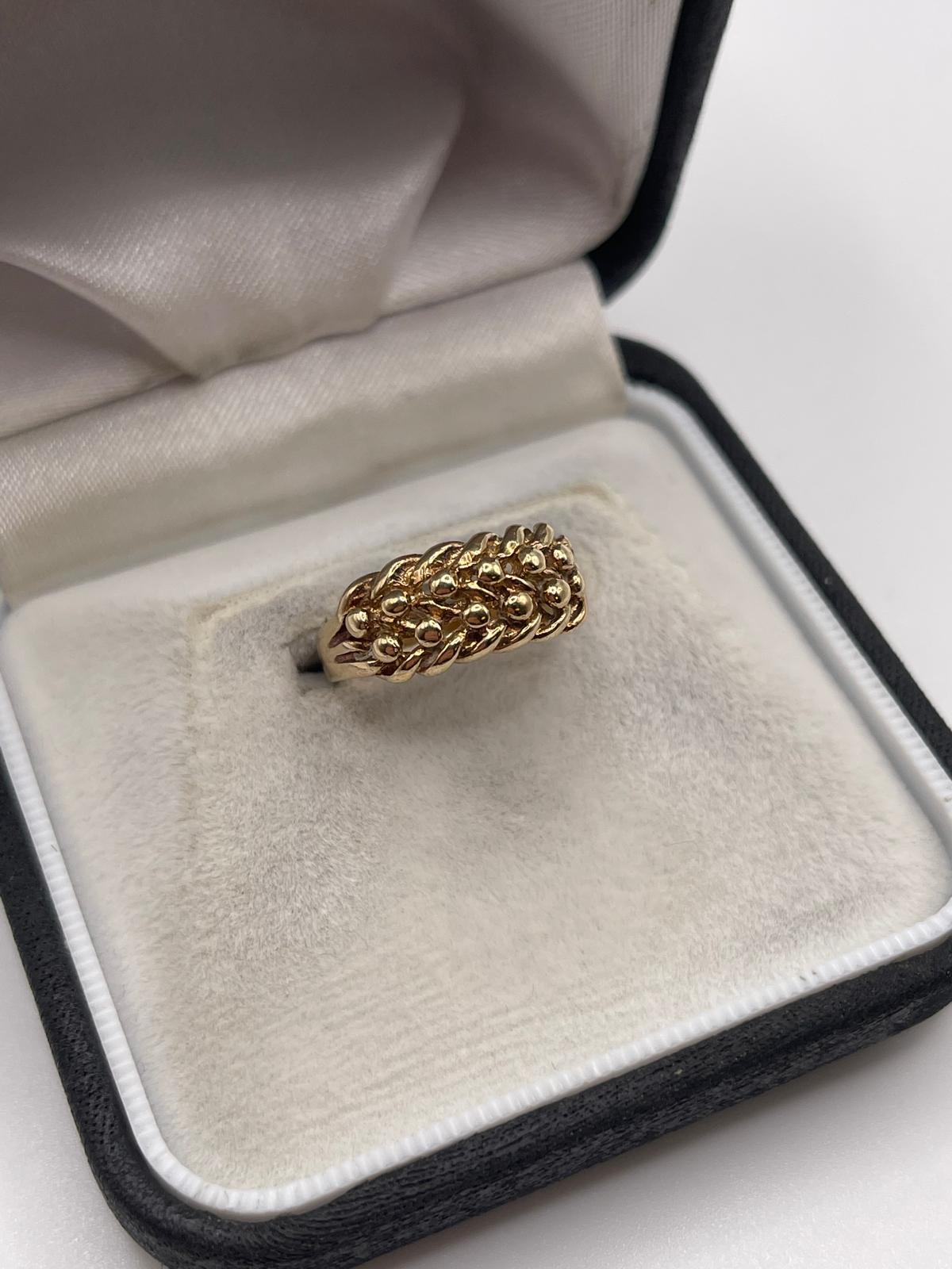 9ct gold keeper ring