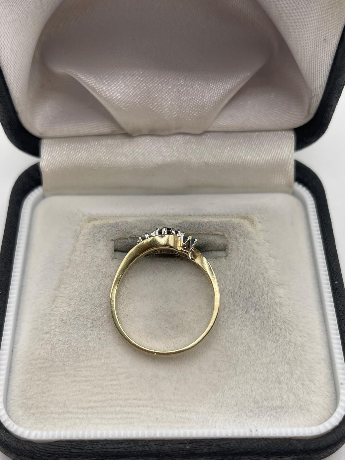 9ct gold amethyst and topaz ring