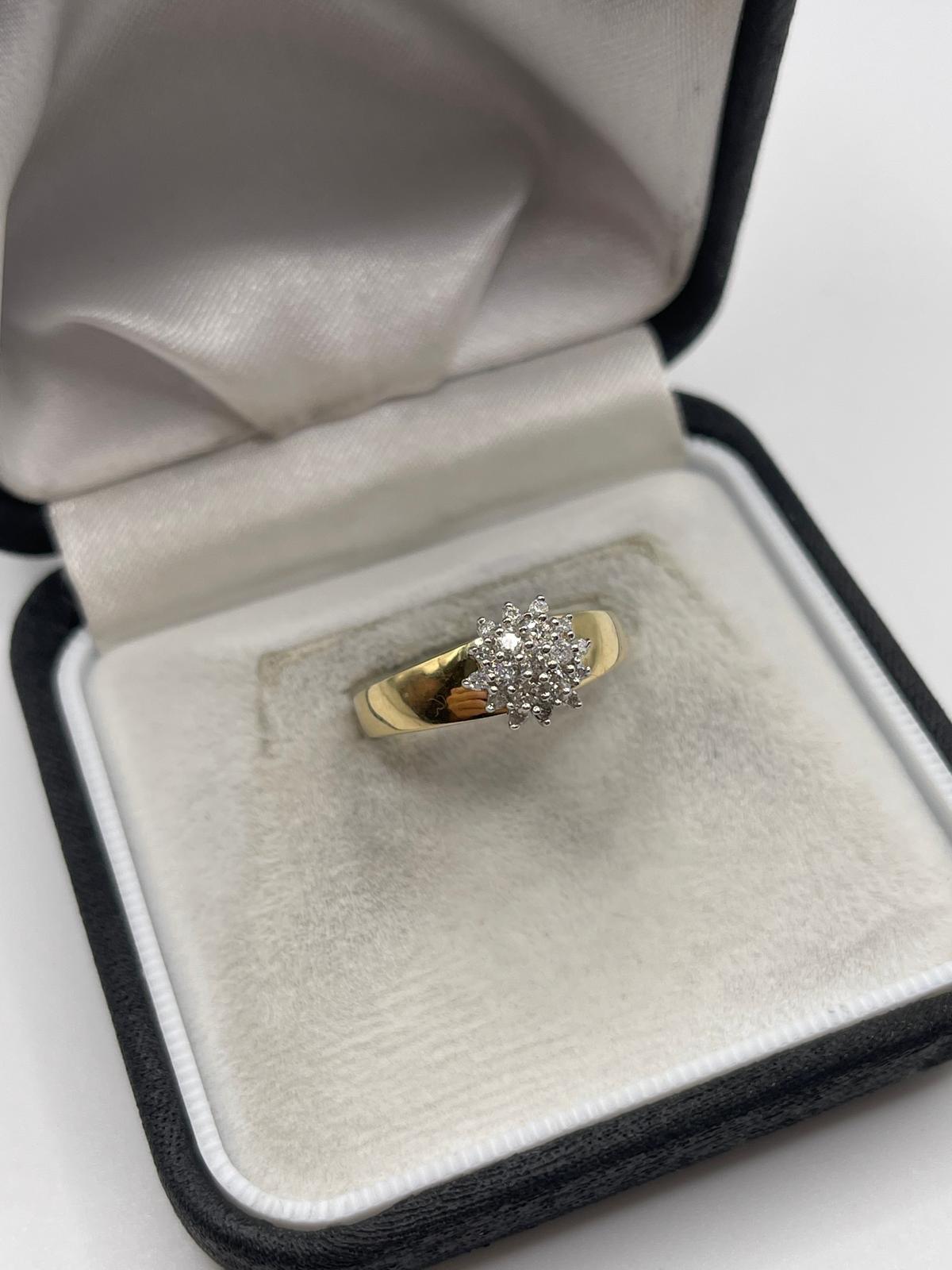 14ct gold diamond ring