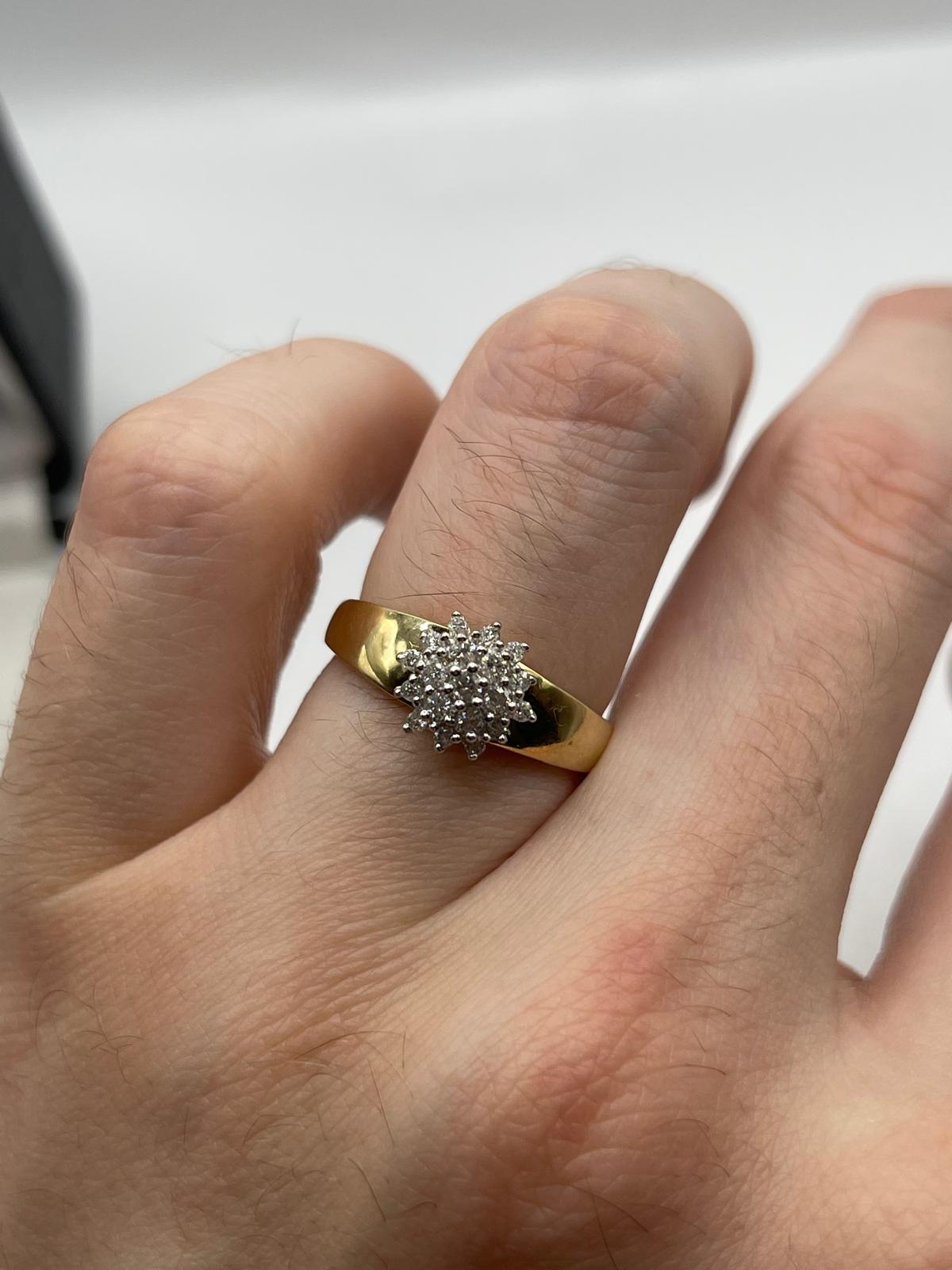 14ct gold diamond ring