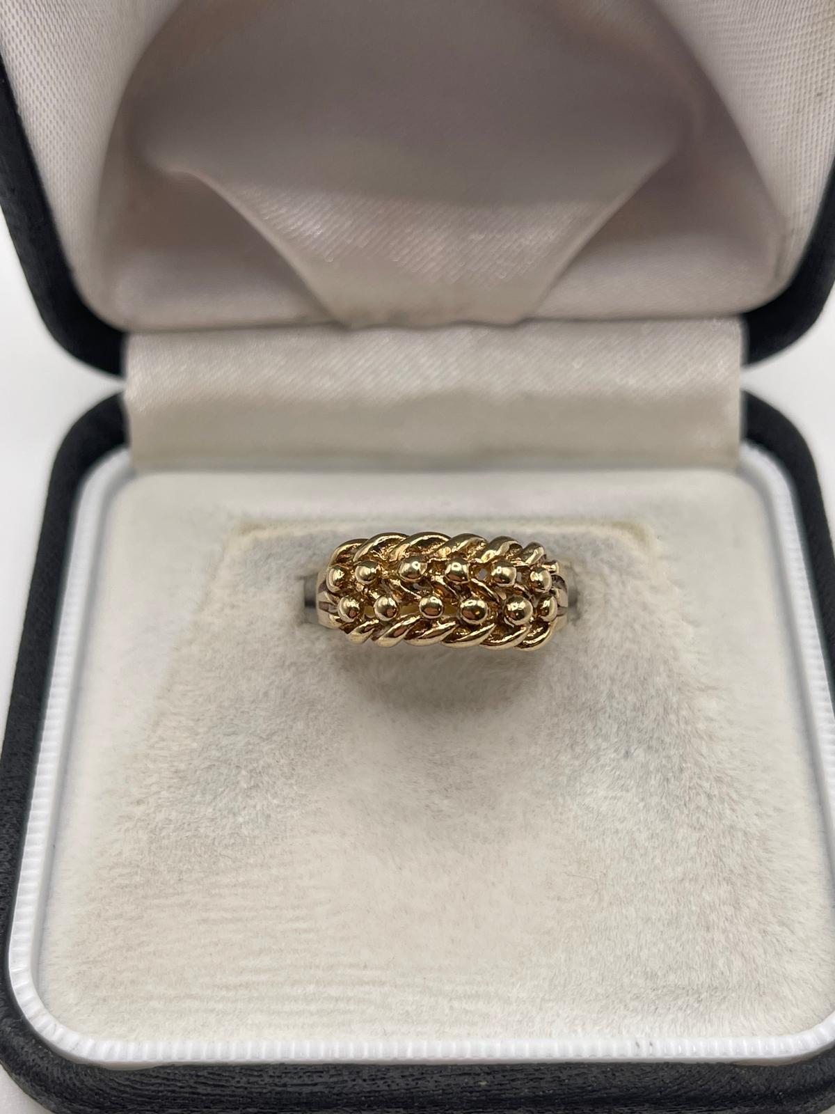 9ct gold keeper ring