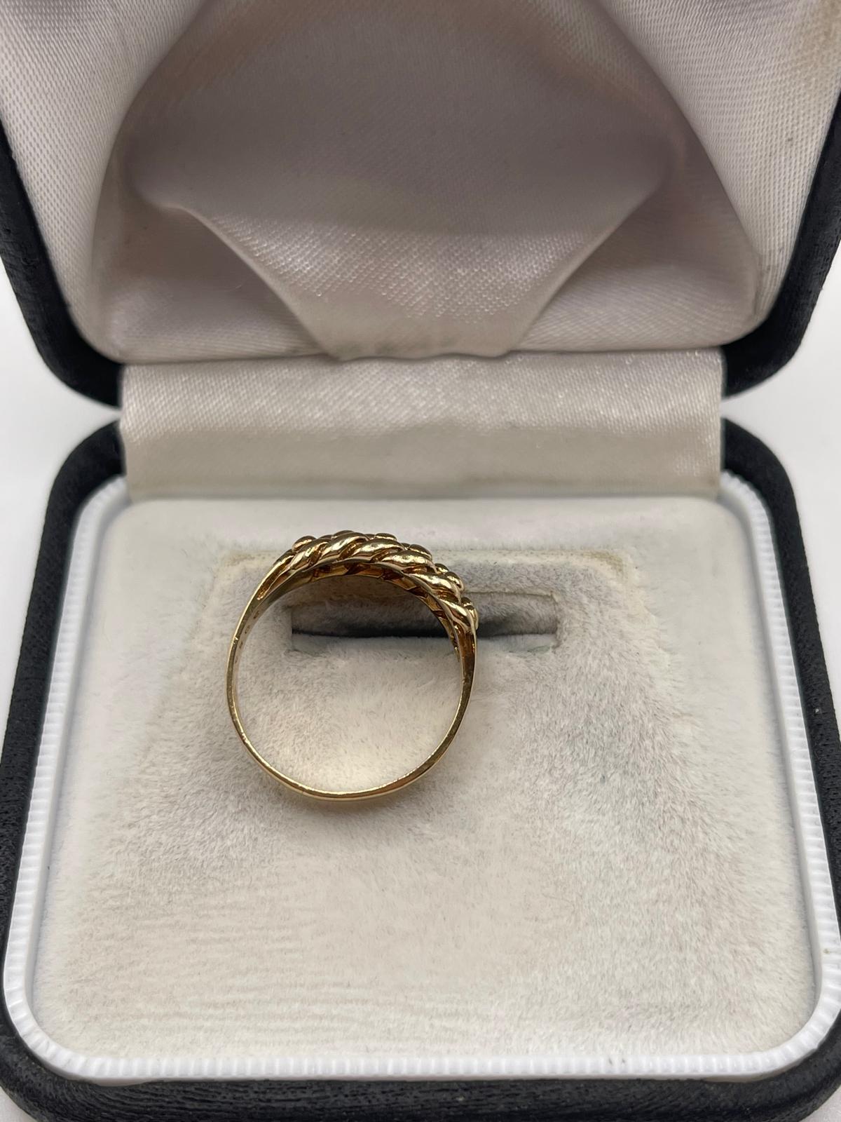 9ct gold keeper ring