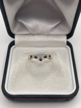 Load image into Gallery viewer, 9ct gold sapphire and diamond ring
