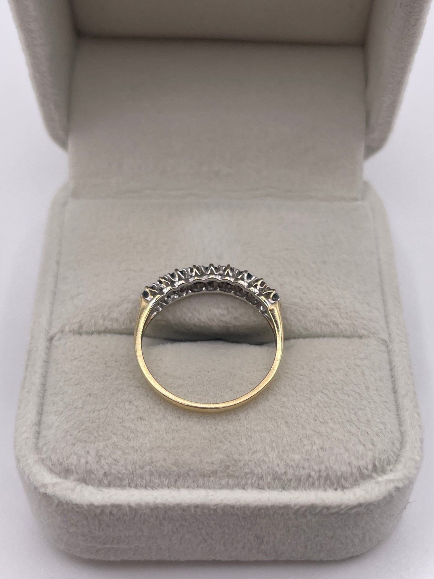 9ct gold topaz and diamond ring