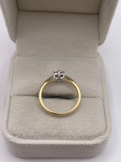 9ct gold diamond cluster ring