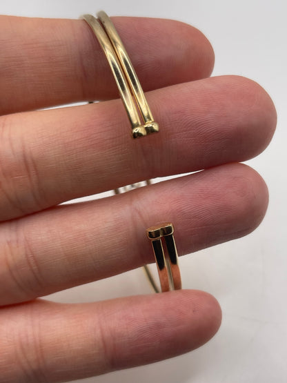 9ct gold amethyst bangle