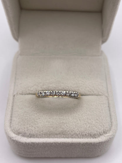 9ct gold diamond ring