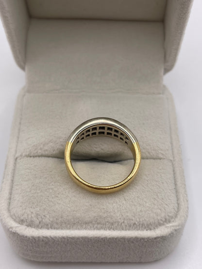 18ct gold 1.62ct diamond cluster ring
