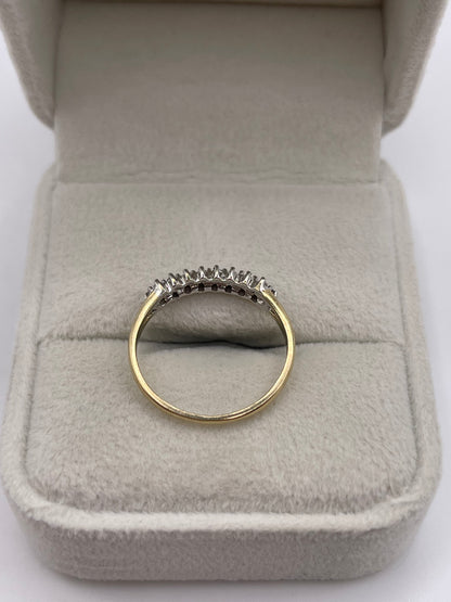 9ct gold diamond ring