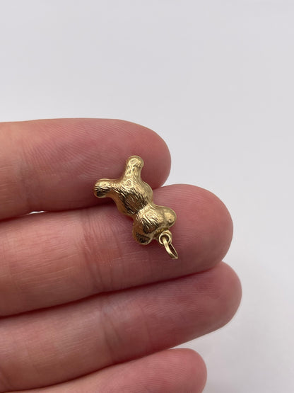 9ct gold bear charm