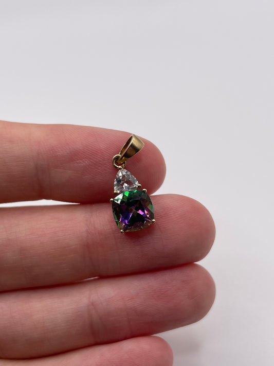 9ct gold topaz pendant